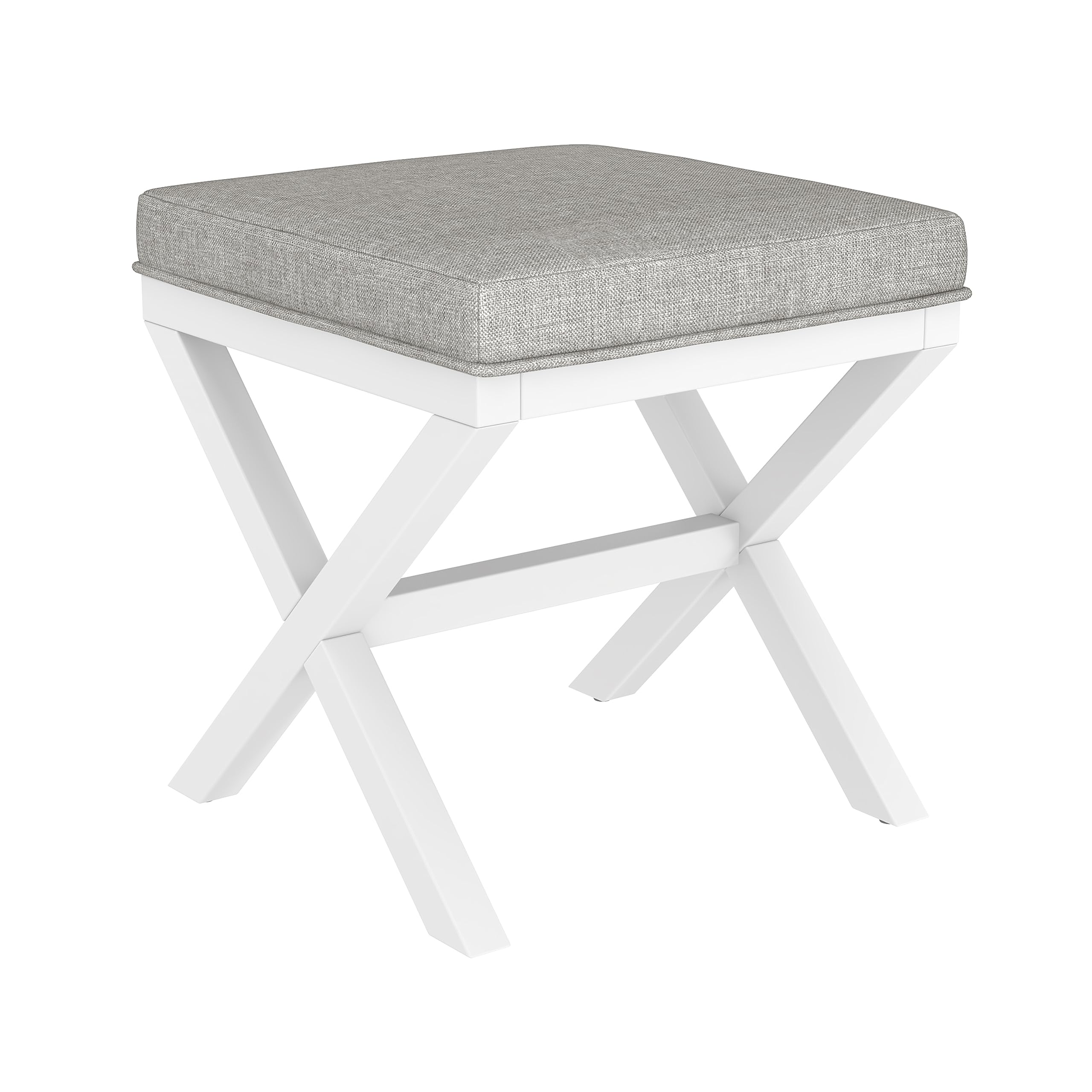 Hillsdale FurnitureSomerset Vanity Stool, White