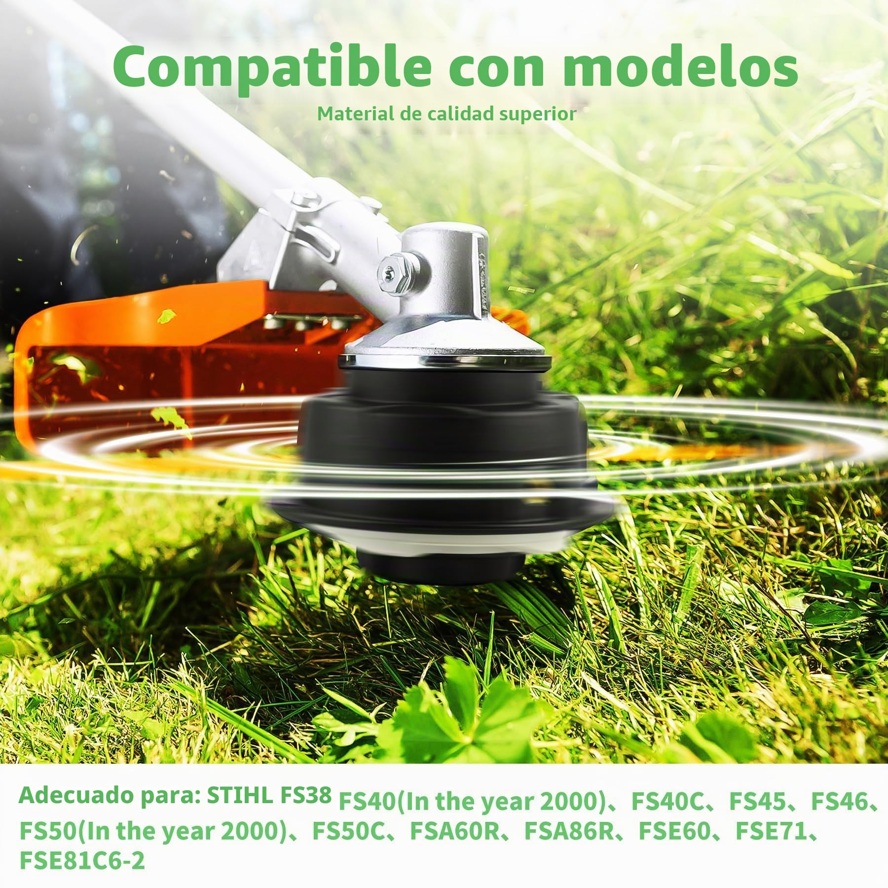 Forever Speed Cabezal de Desbrozadora para AutoCut C6-2,Cabezal de Corte para Stihl FS45, FS46, FS50(2000), FS50C, FSA60R, FSA86R, FSE60, FSE71,FSE81