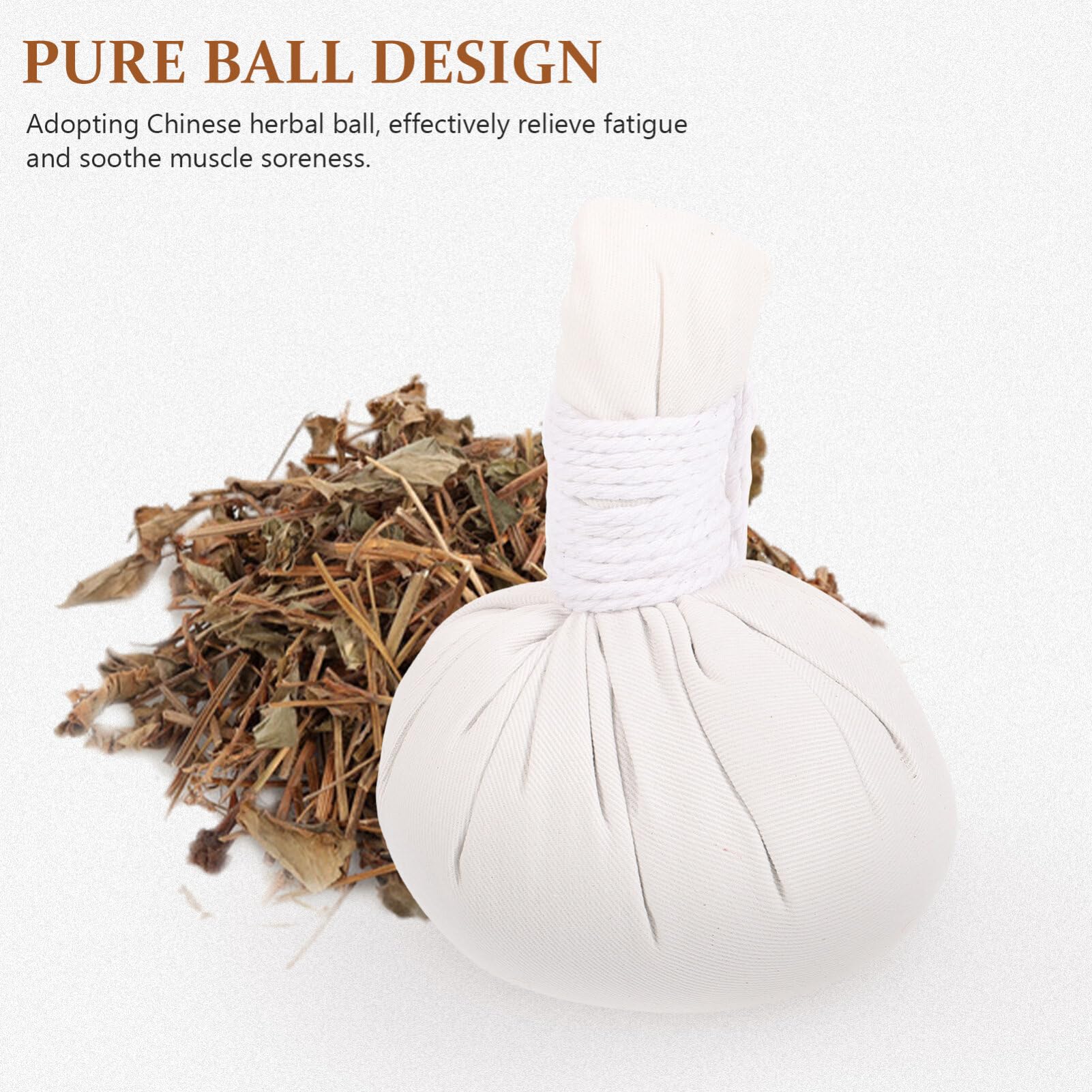 SEWACC Lot de 2 balles de massage thaïlandaises à base de plantes, Spa Thaïlandais Massage Aux Compresse Boule Sacs Chauffants et aromatique pour spa et détente à domicile