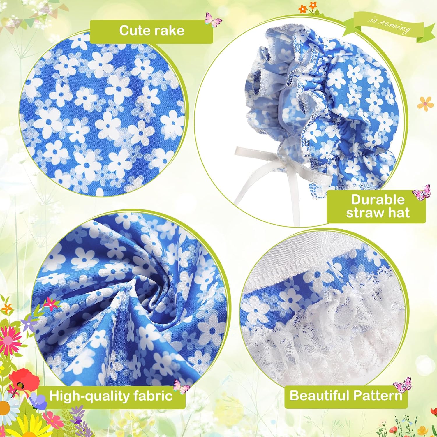 Spring Goose Outfit Flower Porch Goose Clothes for 23" Large Statue Outdoor Patio Yard Lawn Art Decoration(Daisy,23 inch) - Image 3