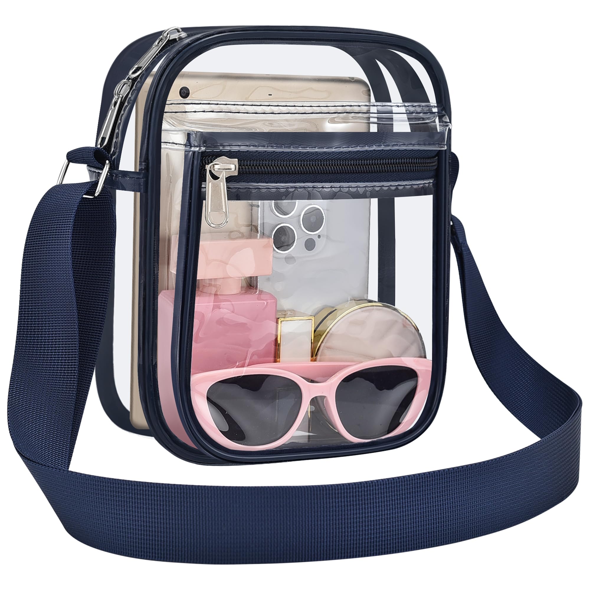 USPECLARE Clear Bag Stadium Approved Clear Messenger Bag for Men and Women