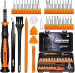 JOREST 40Pcs Jeu de tournevis de petite précision, Mini Kit d'outils avec Torx T5 T6 T8 T9, Triage Y00, Star Pentalobe, Réparation pour sonnette de porte, Ordinateur portable, PC, Changer, PS5, Xbox, MacBook, iPhone, Montres, lunettes