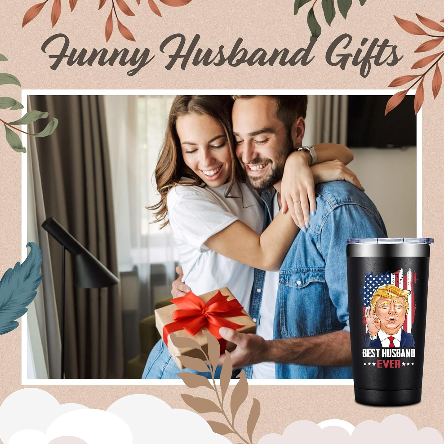 Grifarny Husband Christmas Gifts - Fathers Day, Anniversary, Birthday Gift for Husbands, Hubby - Valentines Day Gifts for Him - You Are a Really Really Great Husband Tumbler 20oz - Image 4