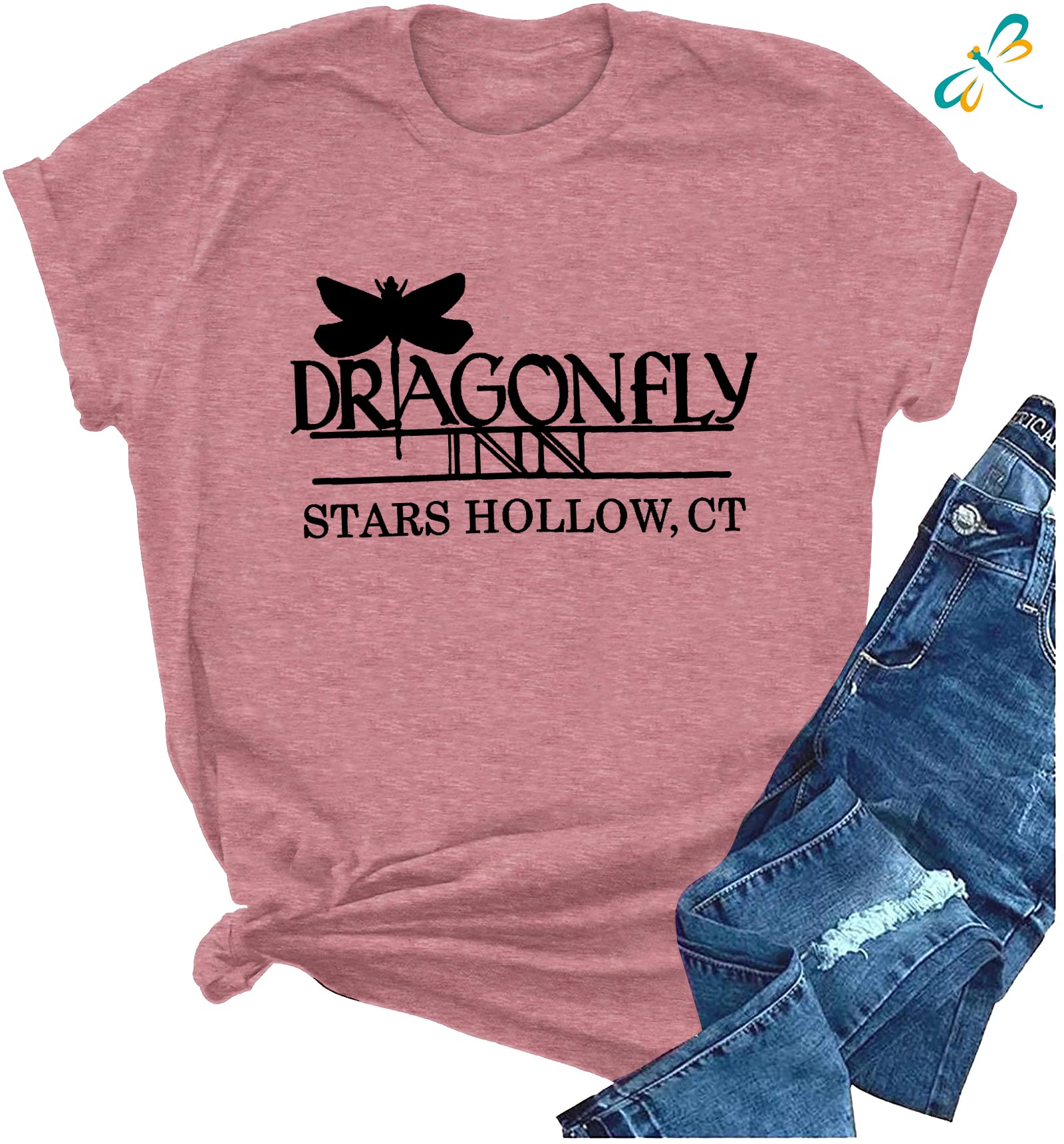 Women's Dragonfly Inn Graphic T-Shirt - Stars Hollow Merchandise In Multiple Sizes
