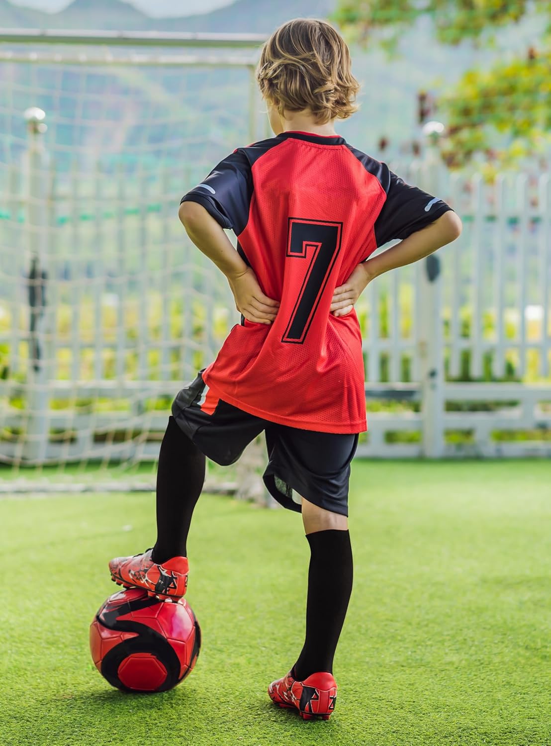 Duufin 8 Pairs Soccer Baseball Softball Football Socks for Youth Boys Girls Kids Unisex Knee High Athletic Socks - Image 3