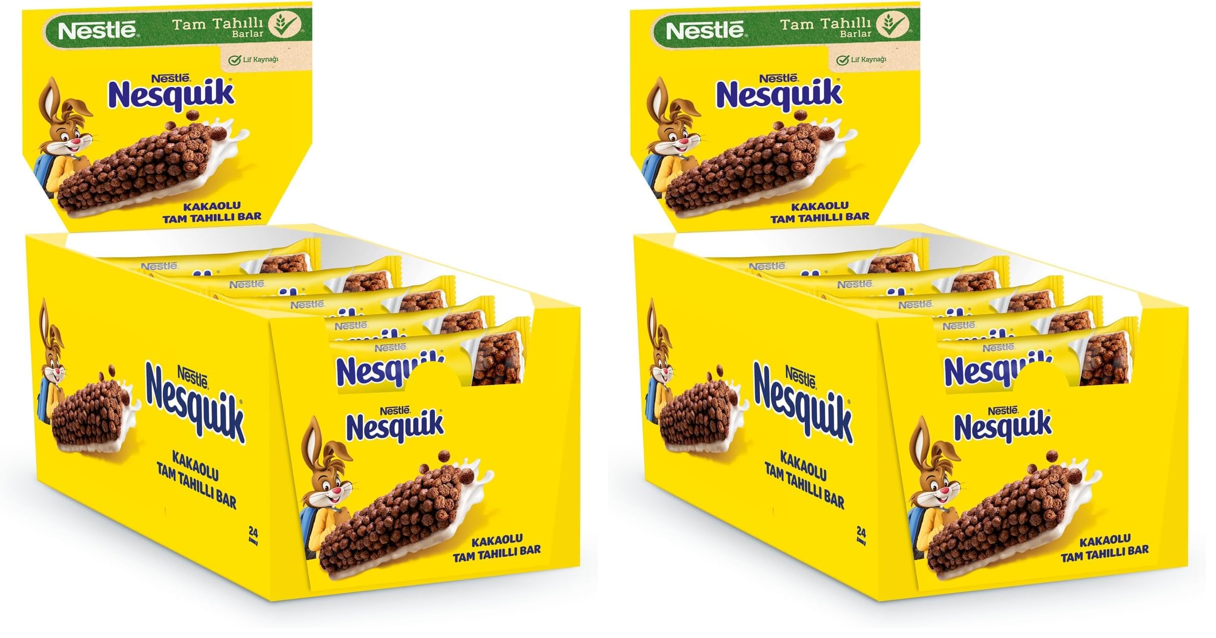 Nesquik Kakaolu Tam Tahıllı Gevrek Bar 25 g x 24 (2 paketi)