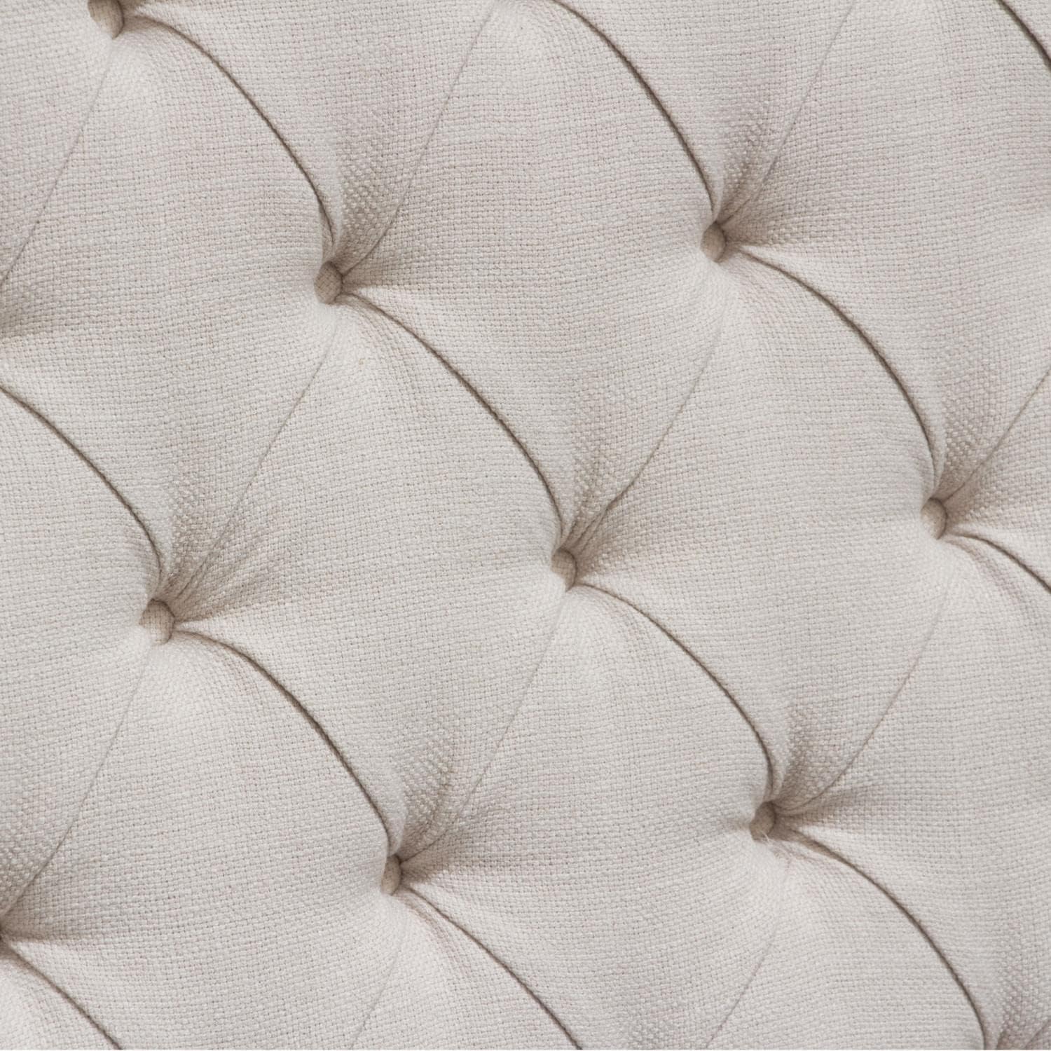 Diamond Sofa Park Avenue Eastern King Tufted Bed with Vintage Wing in Desert Sand Linen
