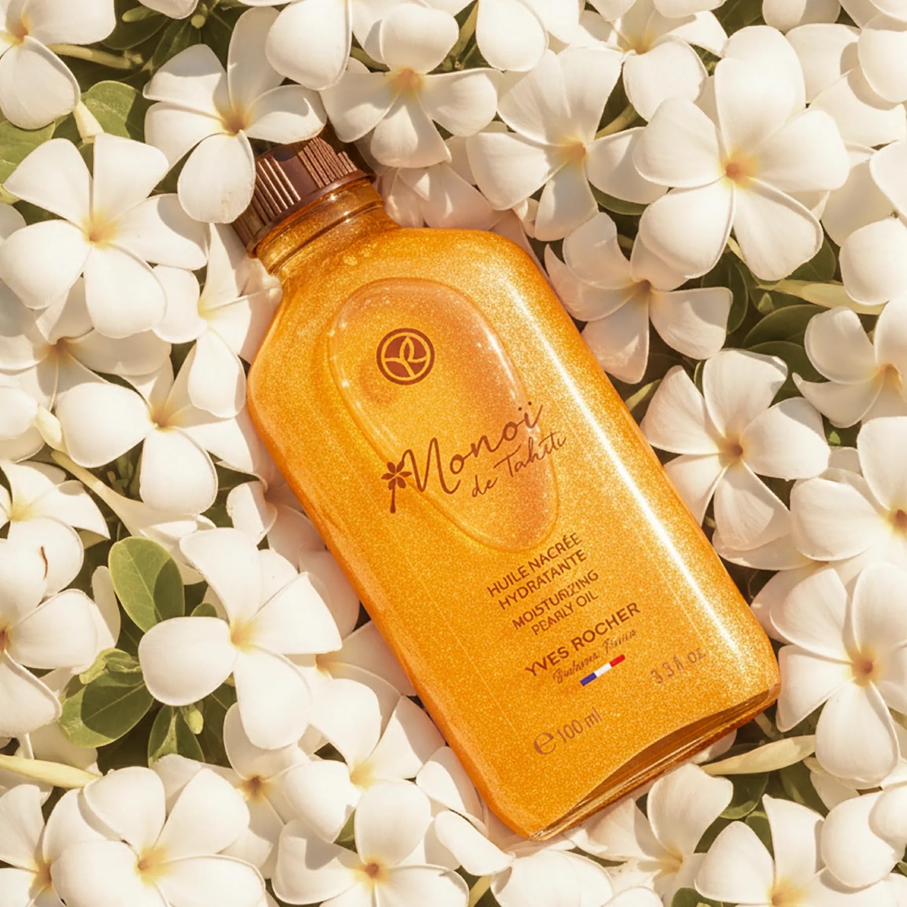 Yves Rocher Monoï de Tahiti Shimmering Body Oil, 3.3 fl oz