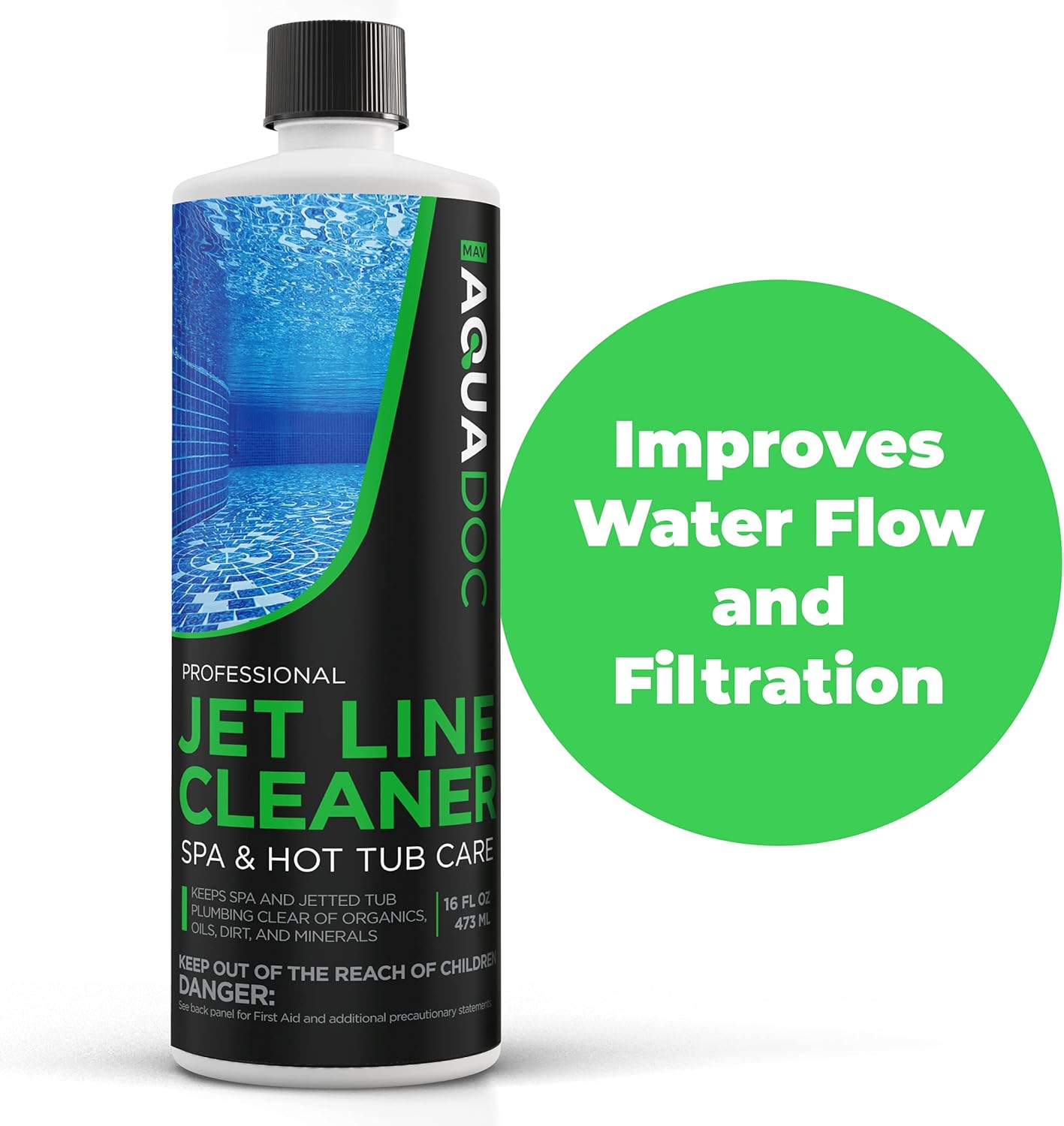ACTIVE Jetted Tub Cleaner - Cleans Bath Tubs & Hot Tubs