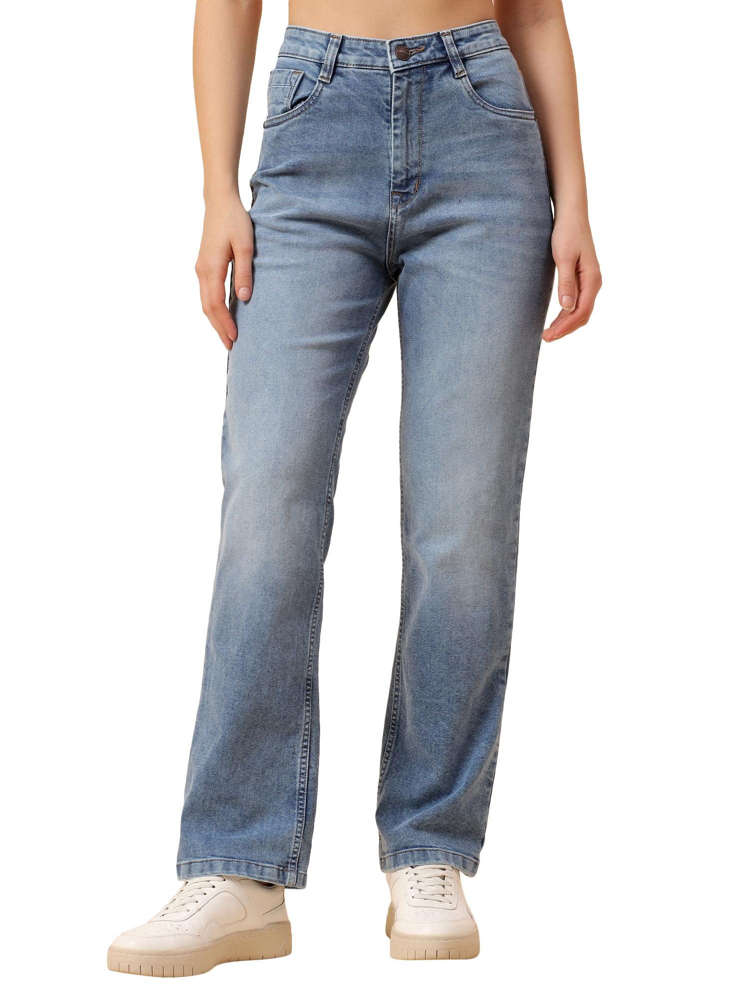 cantabil Denim Jeans for Men l Breathable & Soft with Color Fastness Slim Fit Cotton Fabric Solid Pattern Button Closure (P_LDNM00097)-picture-45
