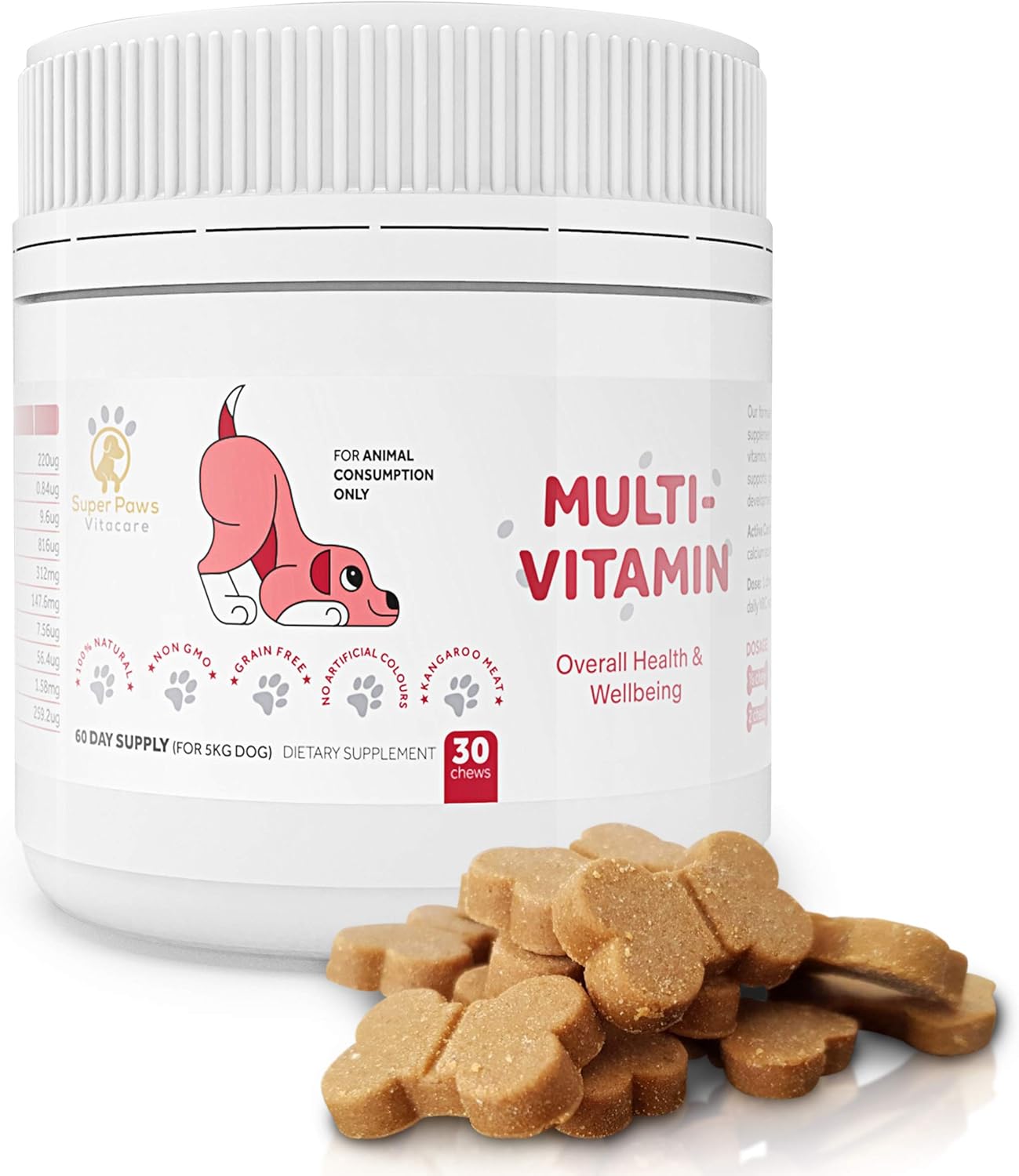 Super Paws Vitacare Dog Vitamins and Supplements Our Dog Multivitamin & Puppy Vitamins Improve