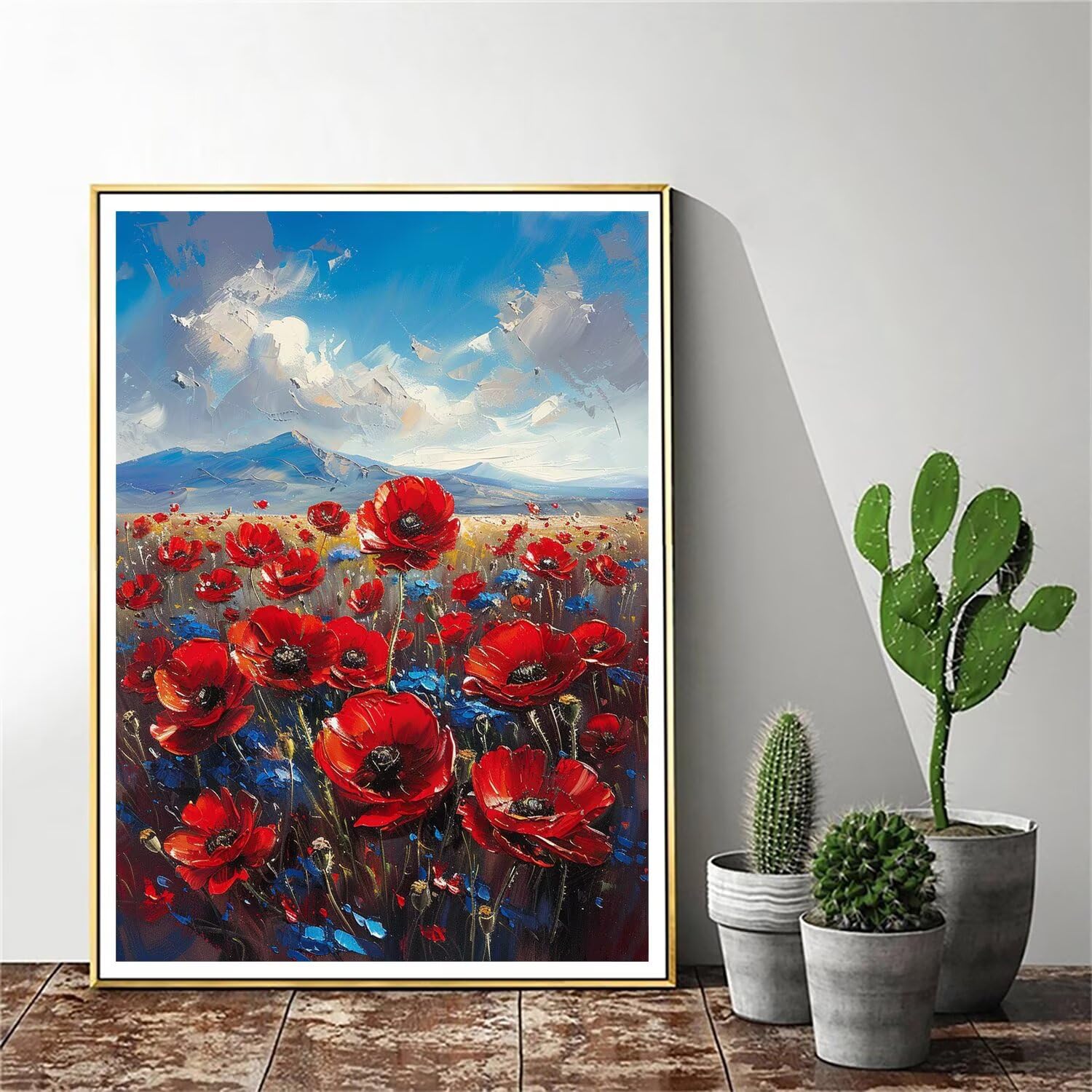 Pintar por Numeros Adultos pintar por numeros niños manualidades niños 10 años, DIY Pintar por Números de Pincel y Pintura acrílica Decoraciones para el Hogar Manualidades, sin Marco 60x80cm C-114