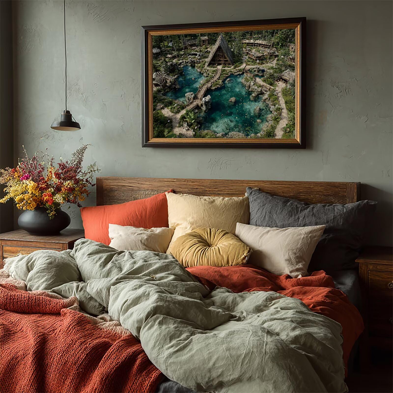 Puzzle 2000 elementów dla dorosłych roślin, drewniane puzzle, 99 x 71 cm, części ściśle do siebie pasują, dla mężczyzn, kobiet, starszych seniorów, dekompresyjnych, letnich dekoracji, prezentów