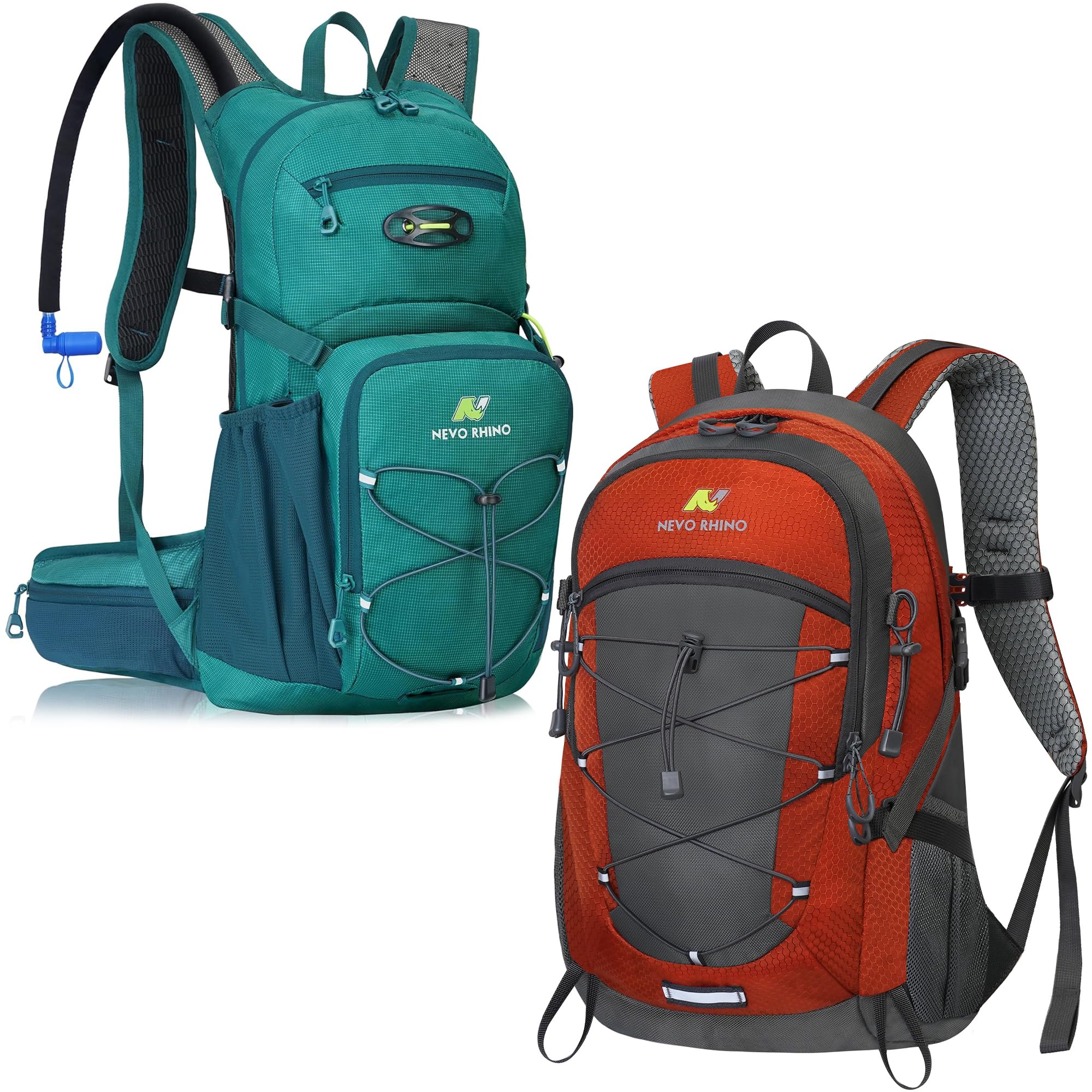 Hiking Backpack 25L + Hydration Backpack with 3L Water Bladder Lightweight Camping Travel Backpack for Men Women