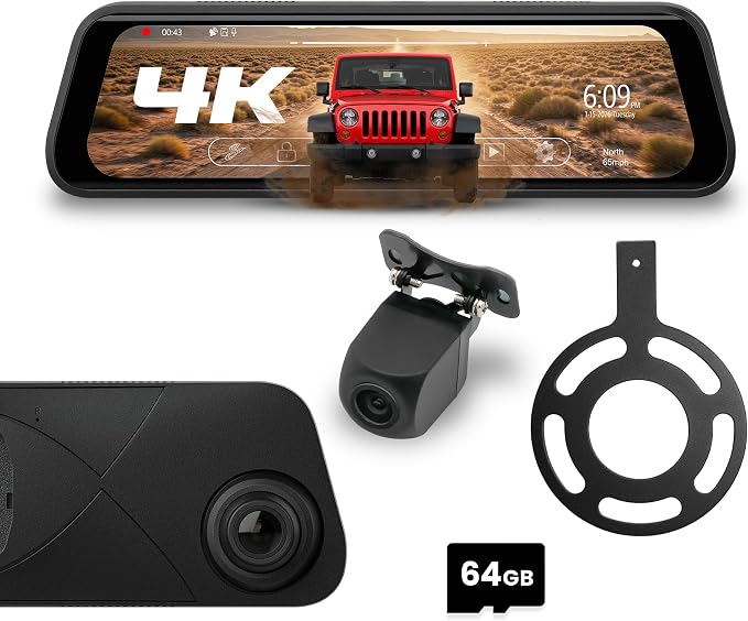 Stinger Jeep Wrangler JK 9.66" Touchscreen Mirror 4K Dash &