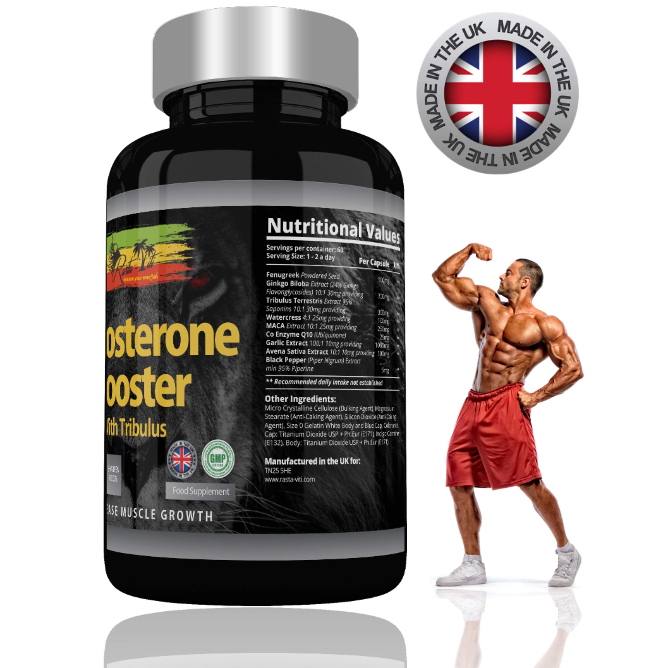 Testosterone Support Supplement for Men High Strength with Tribulus