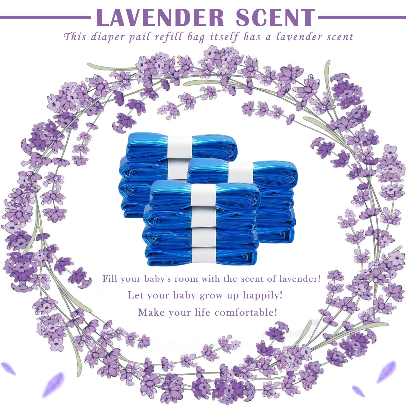 HUPIRCT 12 Pezzi Ricariche mangiapannolini, Ha un'ottima tenuta antiodore e resistenza alla rottura ed è compatibile con tutti i tipi di ricariche