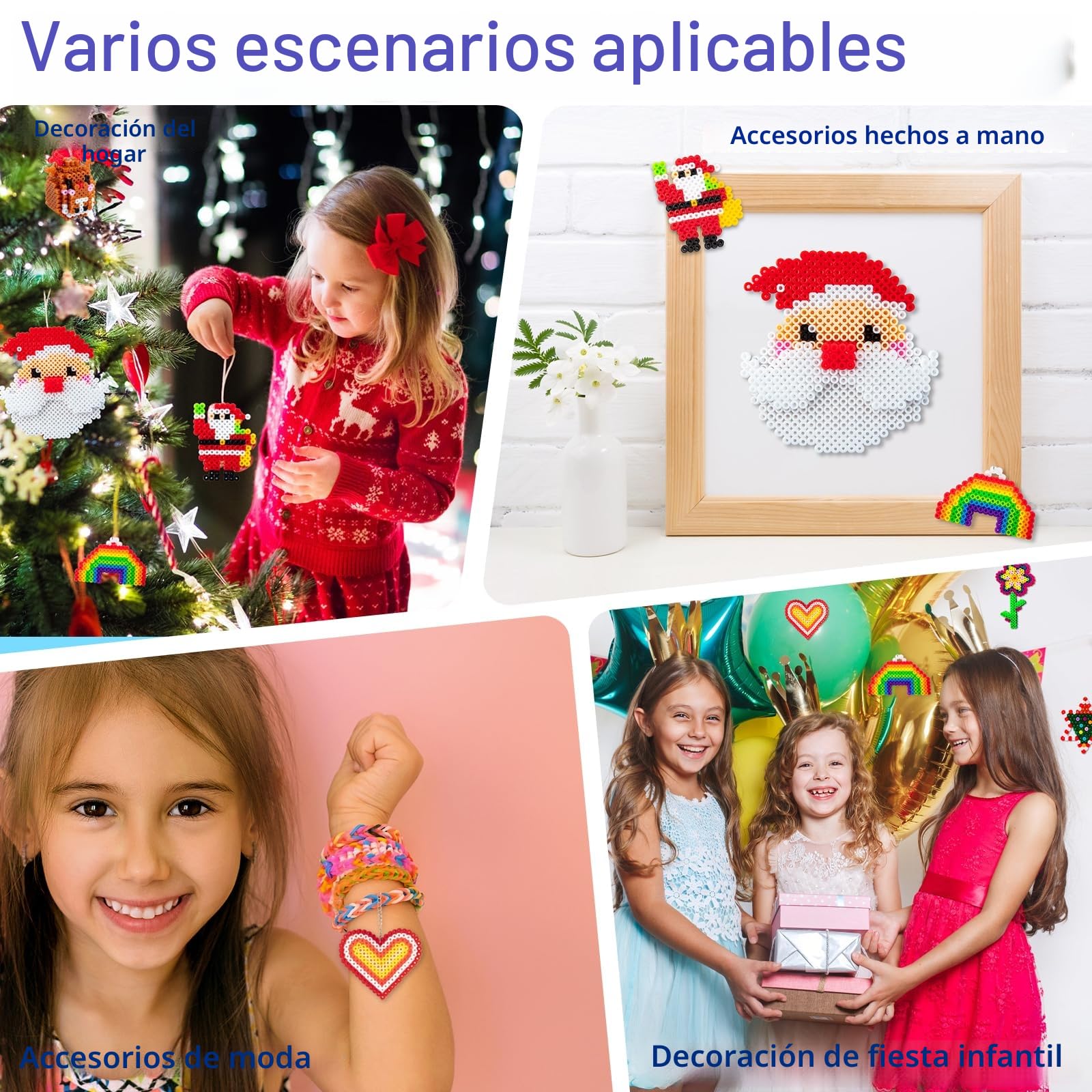 Sundaymot Kit De Cuentas Para Planchar – 12,000 Abalorios De 5 Mm, 26 Colores, 4 Plantillas, 2 Pinzas Y Bolsa De Almacenaje – Manualidades Para Niños +6 Años