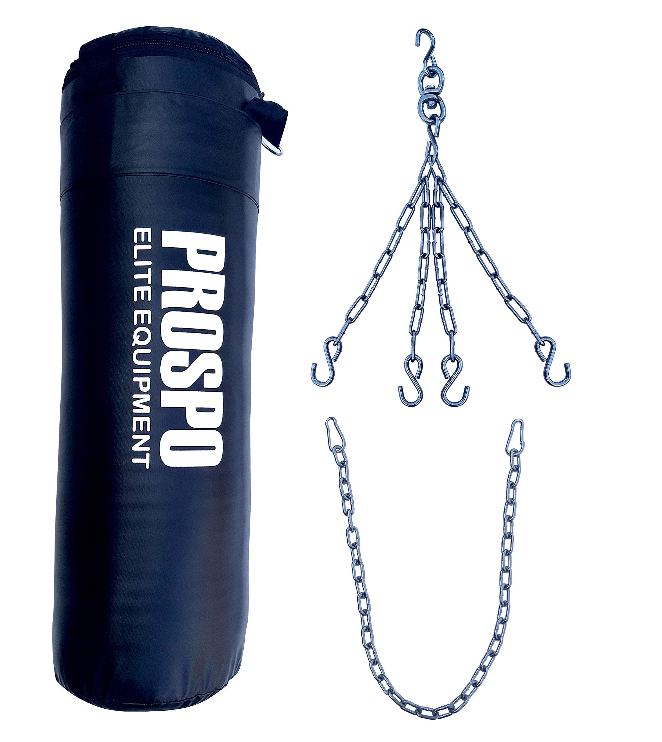 Buy Prospo Punching Bag Srf 36 inch Unfilled with chain and Extension