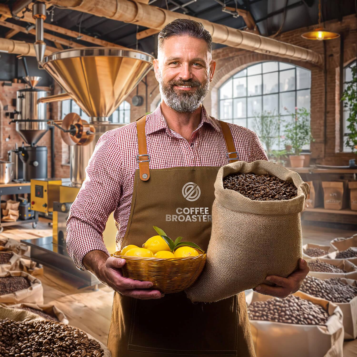 Coffee Broastery Café Grain Brésil Cerrado 2x1kg - Arabica de Spécialité Minas Gerais - Torréfaction Artisanale - Notes de Chocolat, Amandes et Citron - Idéal pour Machine Expressos et Filtre