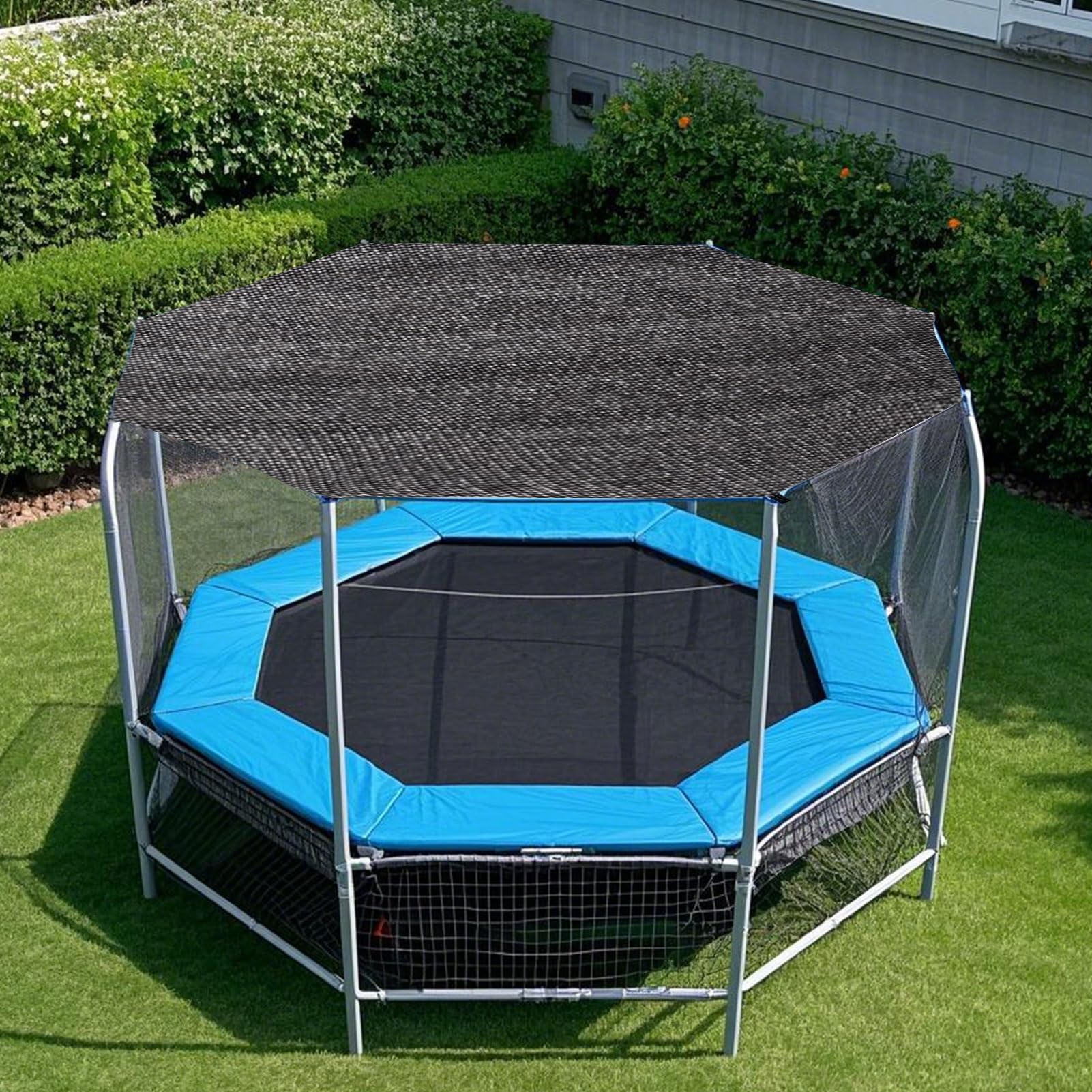 FUFRE Bâche de protection solaire pour trampoline - Diamètre : 183, 244, 305, 366 cm - Pour 6/8 barres - Résistant aux UV - Accessoire de trampoline