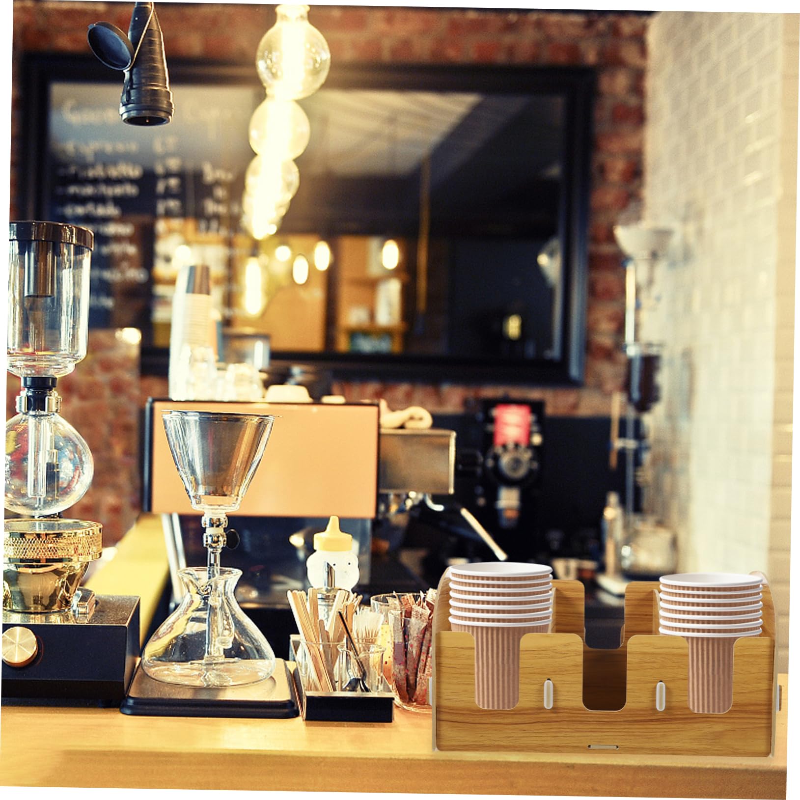 Amazon.co.jp: OFFSCH Countertop Coffee Milk Tea Cup Storage Rack