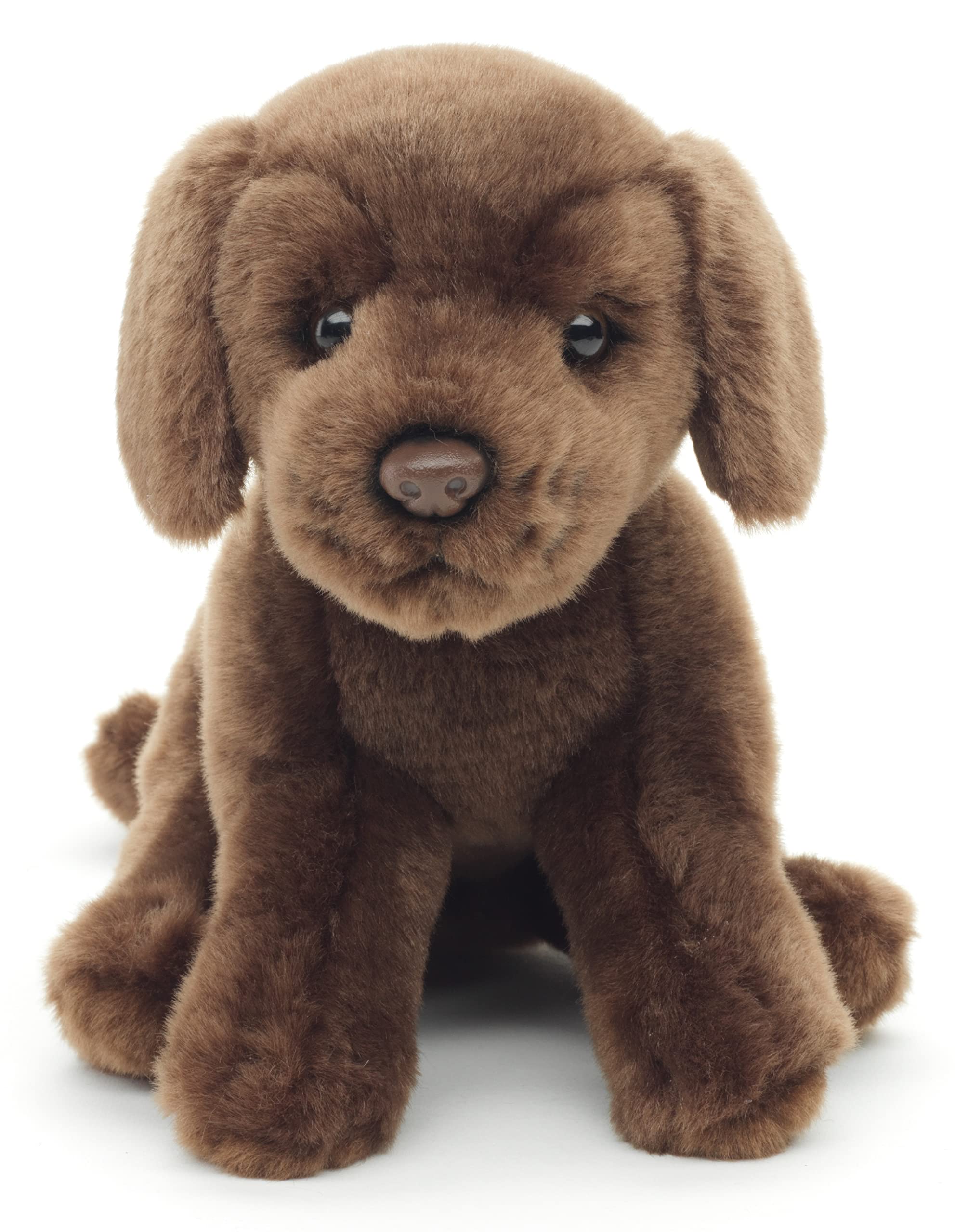 Uni-Toys - Labrador puppy (brown), without lead - 23 cm (height) - plush dog - plush toy, cuddly toy