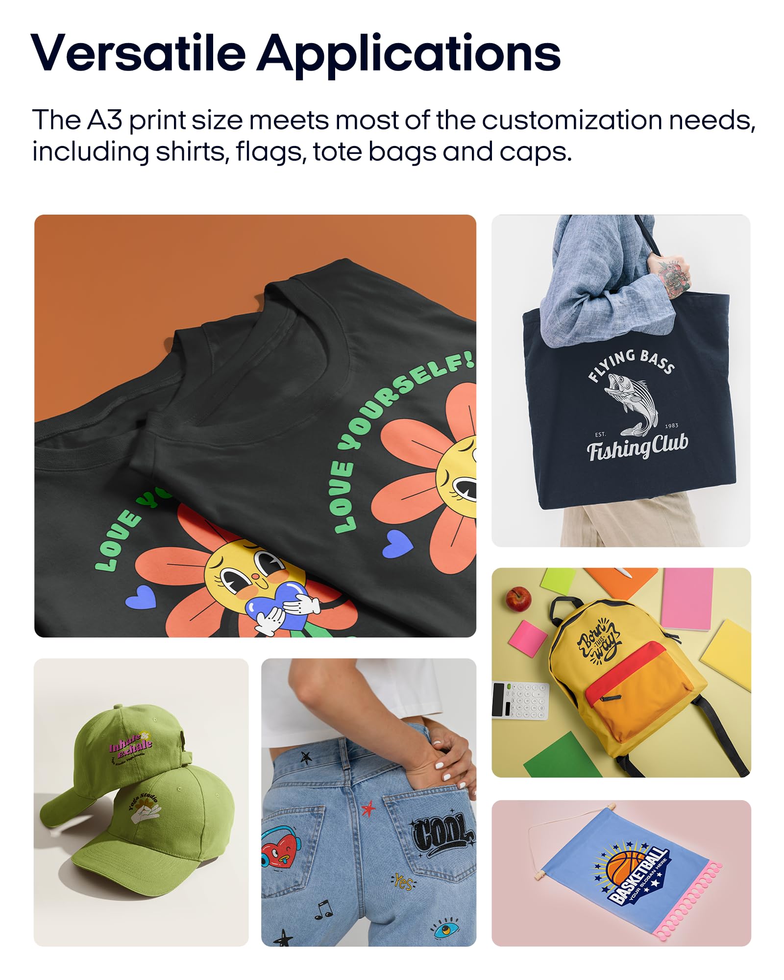 Procolored F13 Máquina de impresión DTF tamaño A3 L1800, Impresora Directa a película para Camisetas, Sudaderas y Telas Personalizadas.