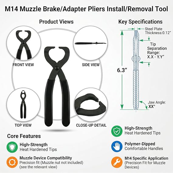 GOTICAL M14/M1A Castle Nut & Muzzle Pliers Tools