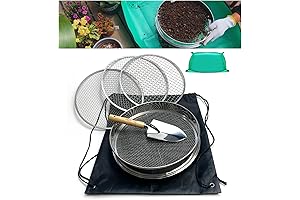 Professional-Grade Stainless Steel Soil Sifter for Enhanced Gardening