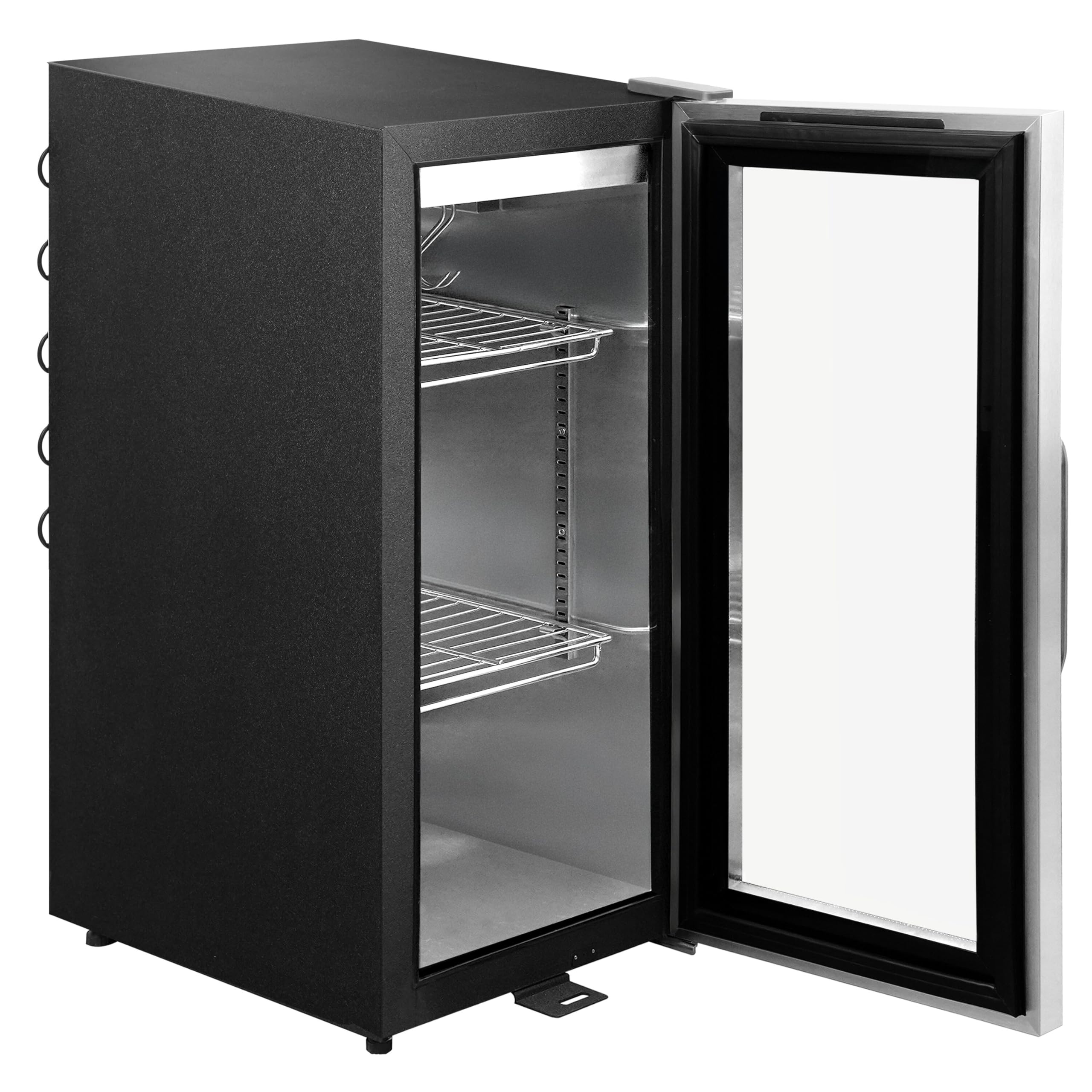 GGM Gastro Fleischreifeschrank 395mm 87L Schwarz | Optimale Fleischreifung, hygienischer Edelstahl SUS304, zeitsparende Reinigung, geräuscharmer Betrieb, flexibel ausrichtbar