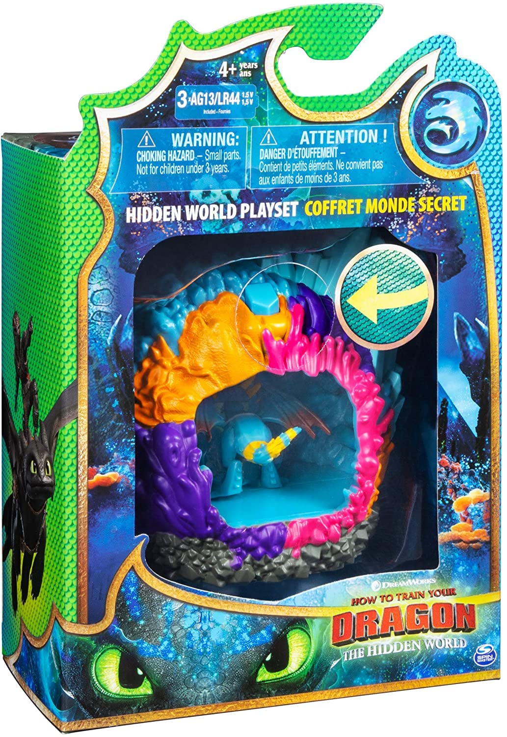 How to Train Your Dragon Toy- Dragon Lair - Light Fury Hidden