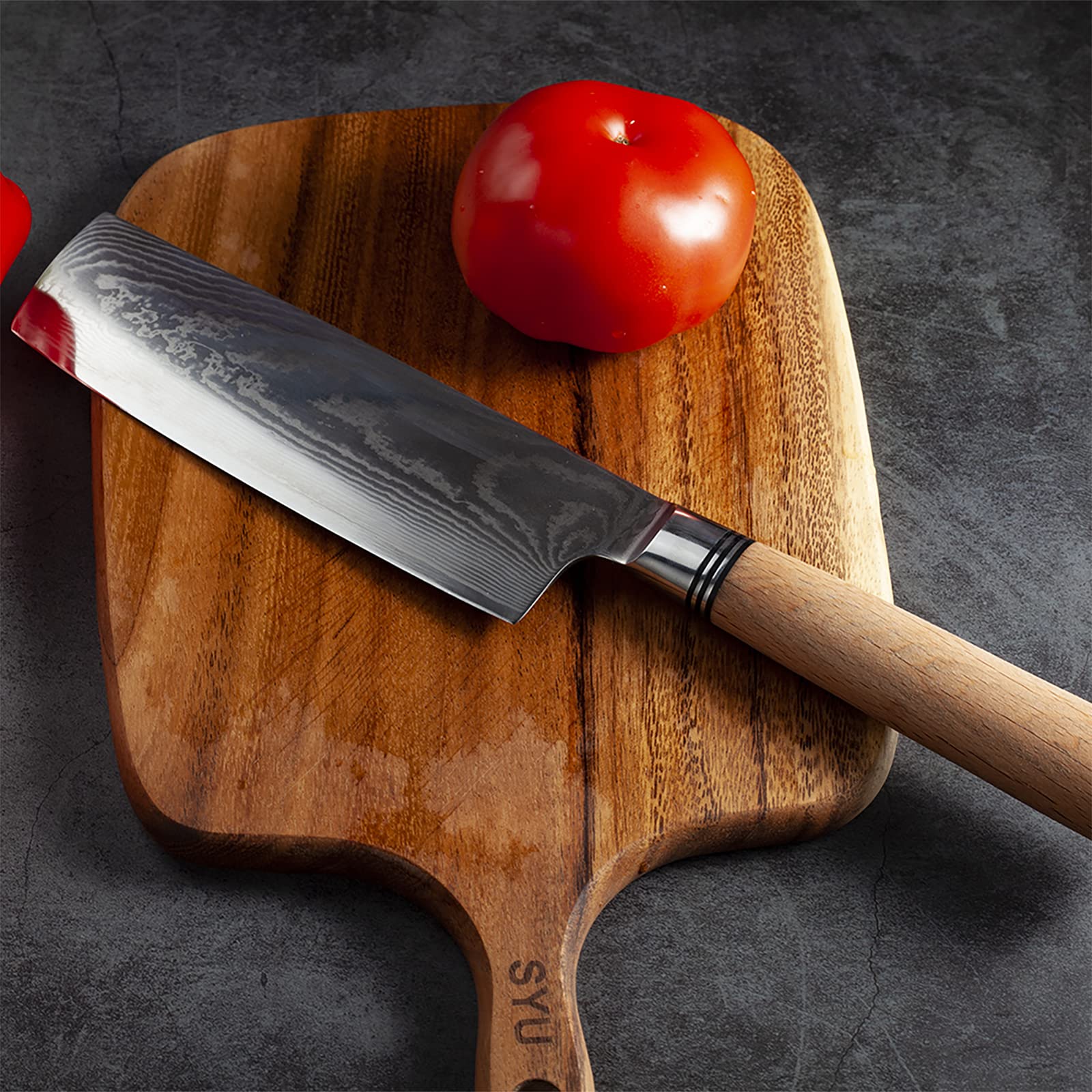 Damascus Nakiri Knife Nakiri Vegetable Knife Chinese Chef Knife Japanese VG10 Damascus Steel