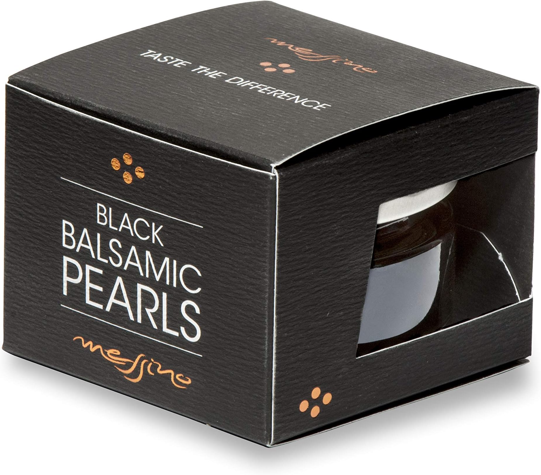 Messino Black Balsamic Pearls imported from Greece, 50 ml