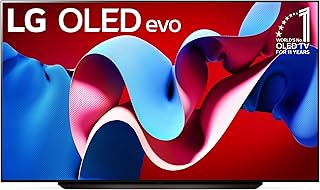 LG 83-Inch C4 OLED evo 4K Smart TV - α9 AI Processor 4K, Alexa Built-in, 144Hz Refresh Rate, HDMI 2.1, G-Sync, FreeSync, V...