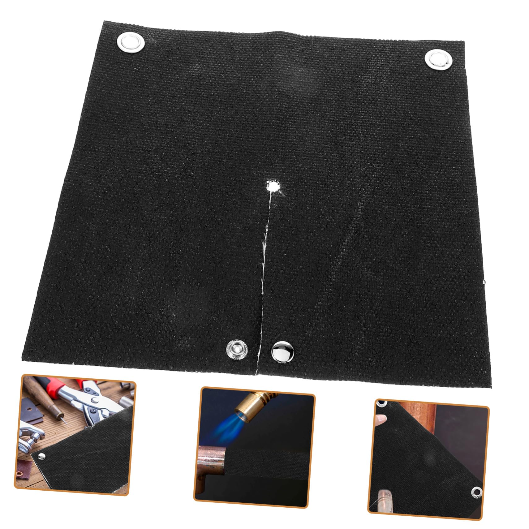 SOLUSTRE 3pièces Tapis Ignifuge Fibre De Pour Lors Soudage à Haute Température Pour Soudage De