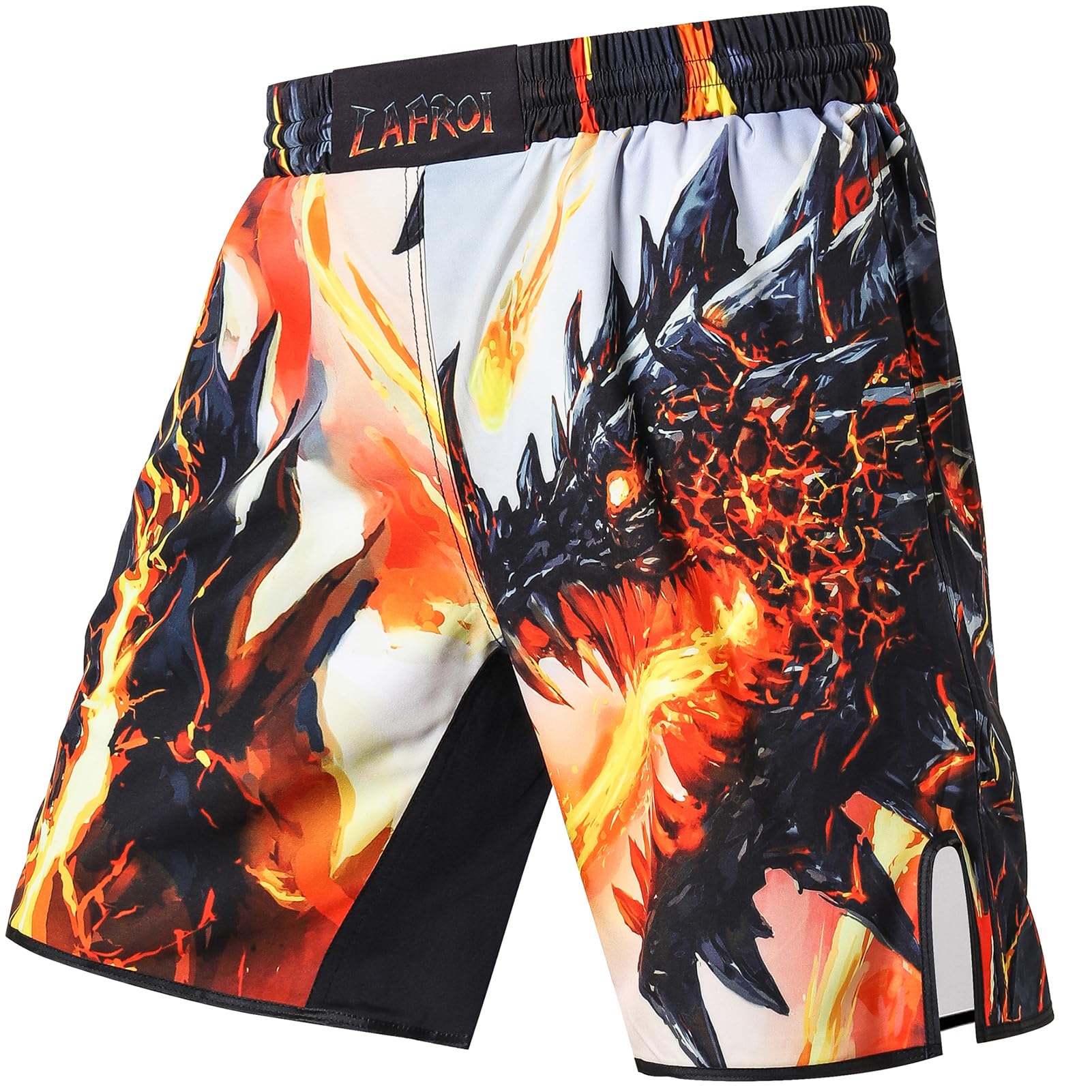 LAFROI Herren Jiu Jitsu MMA Cross-Training Box Shorts Trunks Fight Wear-QJK06