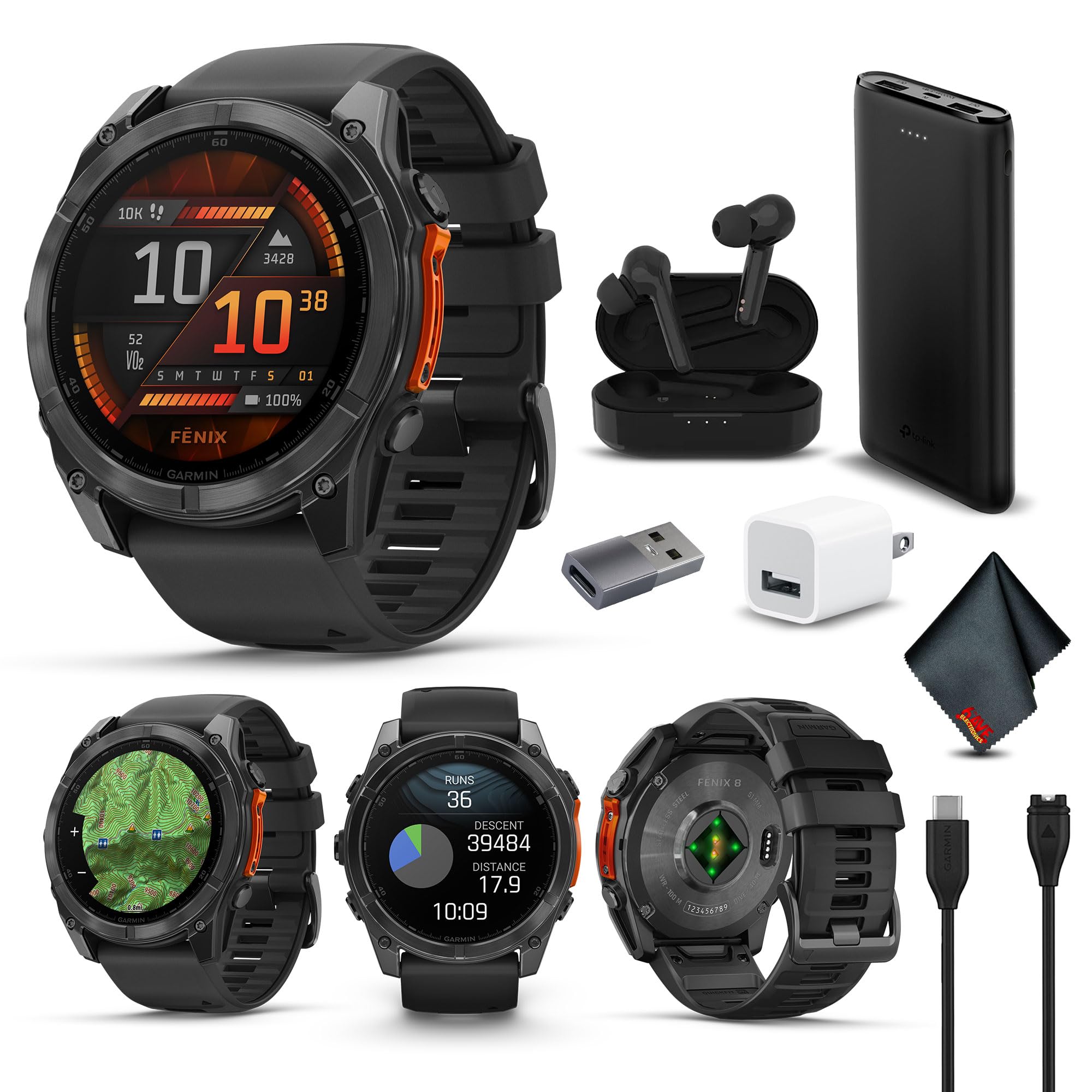 Amazon.com: Garmin Fenix 8 51MM AMOLED Premium Multisport GPS