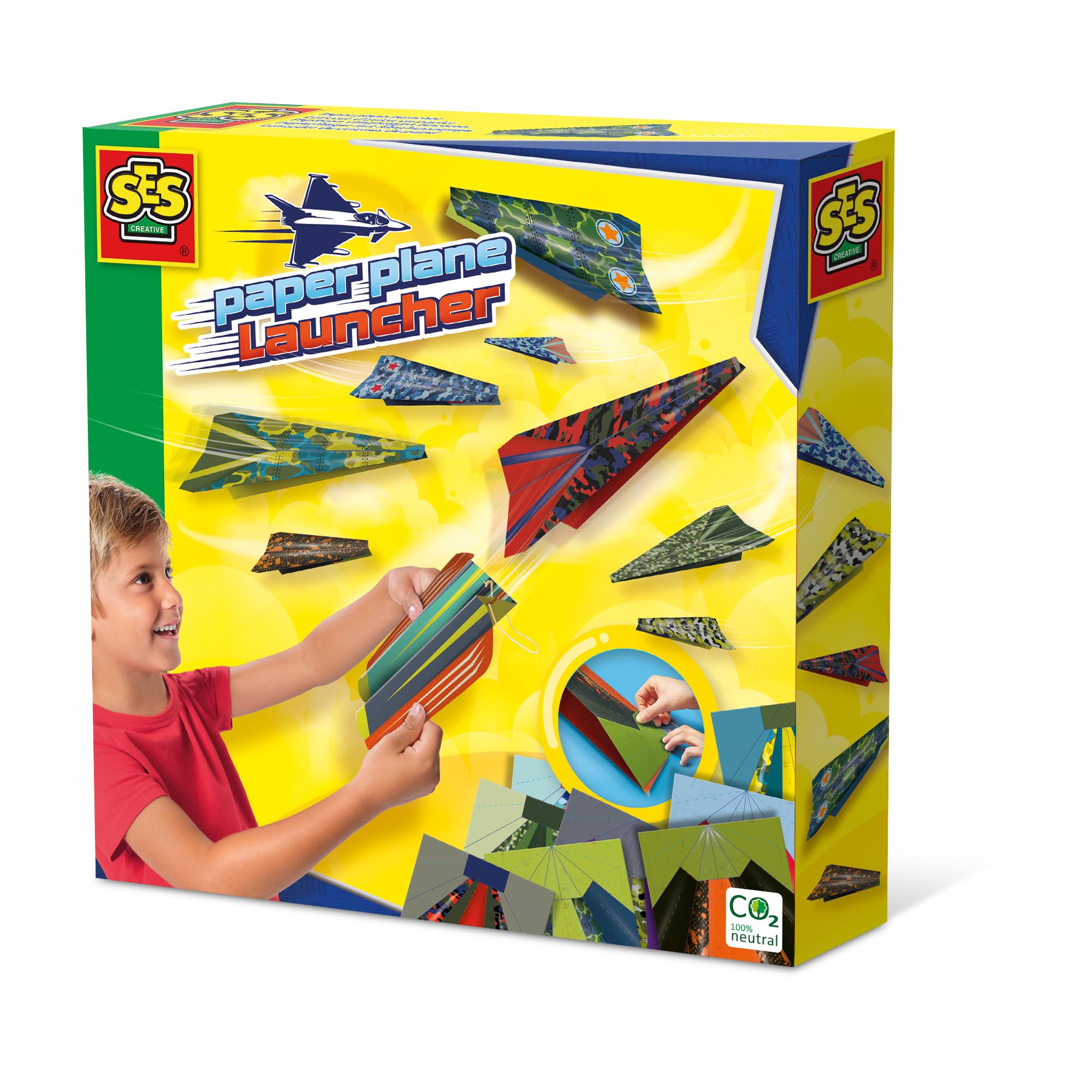SES Creative - Paper Plane Launcher Kit - Arts and Crafts Set