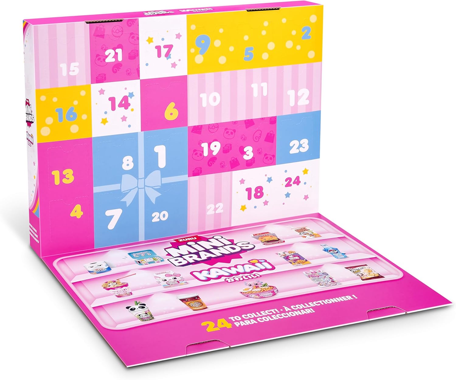 Mini Brands Kawaii Advent Calendar by ZURU, Collectible Seaonal Toys for Girls