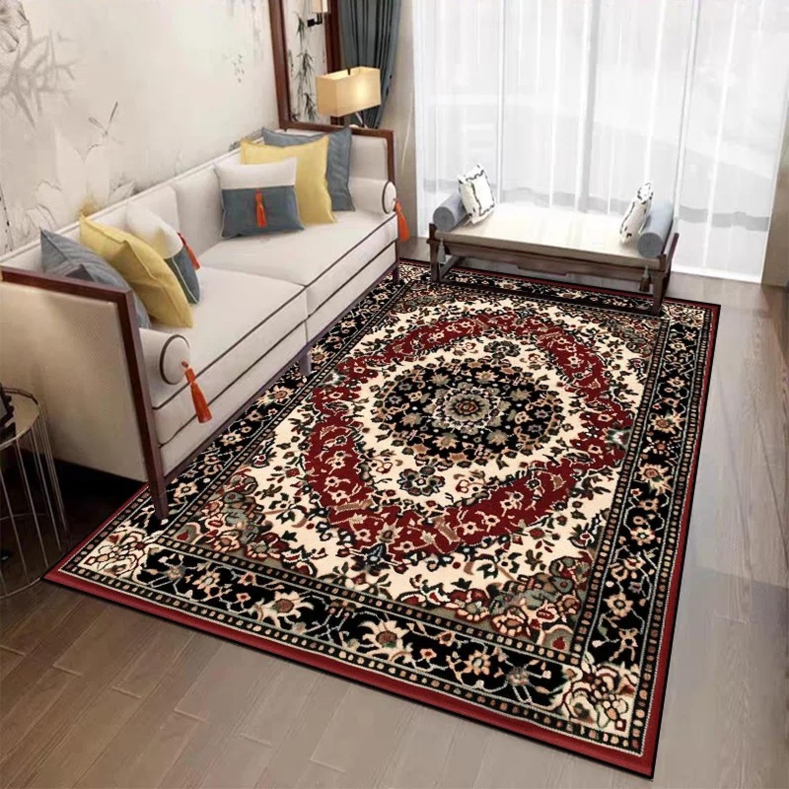 Tapis de sol grande surface 80x160 tapis de salon flanelle facile à nettoyer
