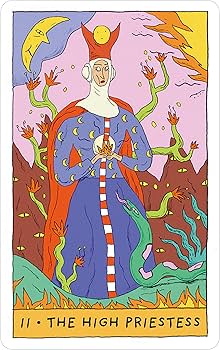 Whimsical Witch Tarot in a Tin: Colorful 78-Card Tarot Deck in a