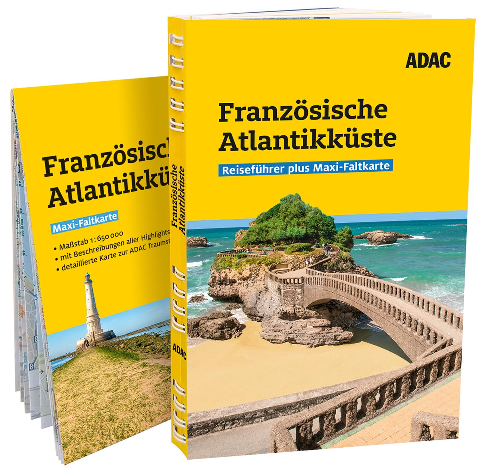 ADAC Reiseführer plus Französische Atlantikküste: Mit Maxi-Faltkarte und praktischer Spiralbindung