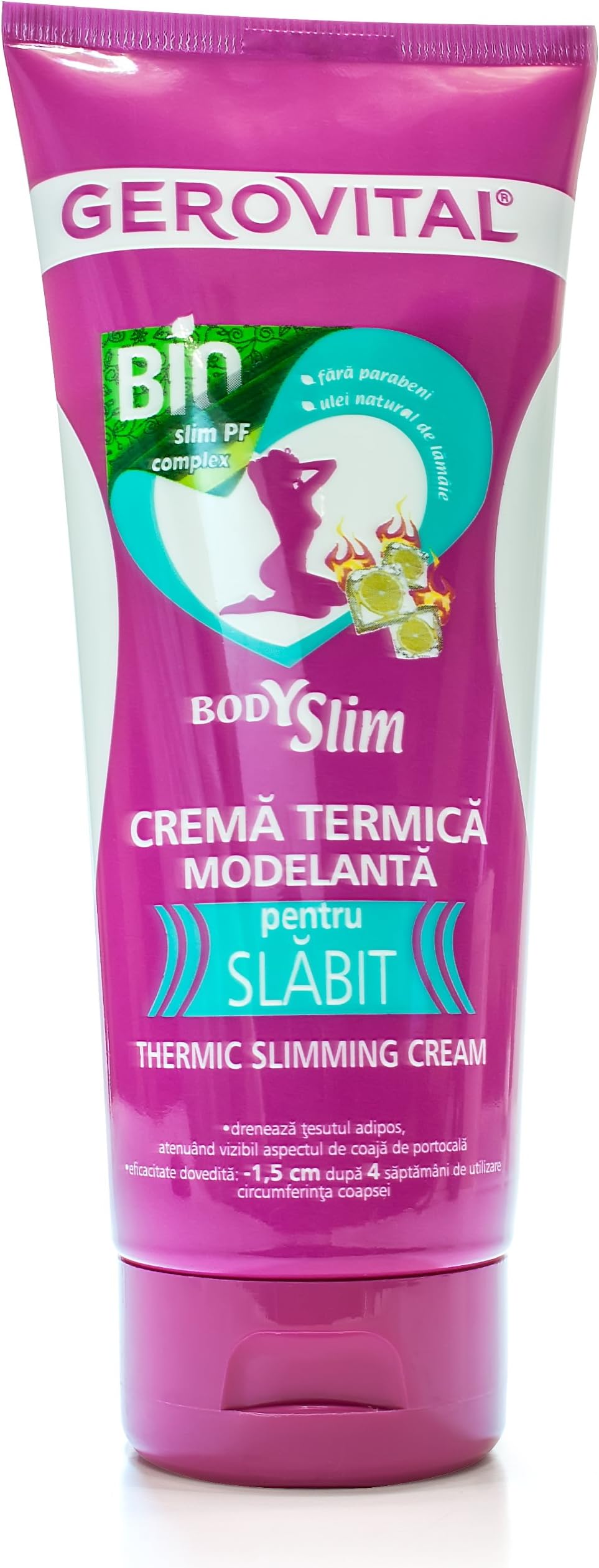 GEROVITAL BODY SLIM, Thermic Slimming Cream - Weight Loss (Anti-Cellulite Massage)