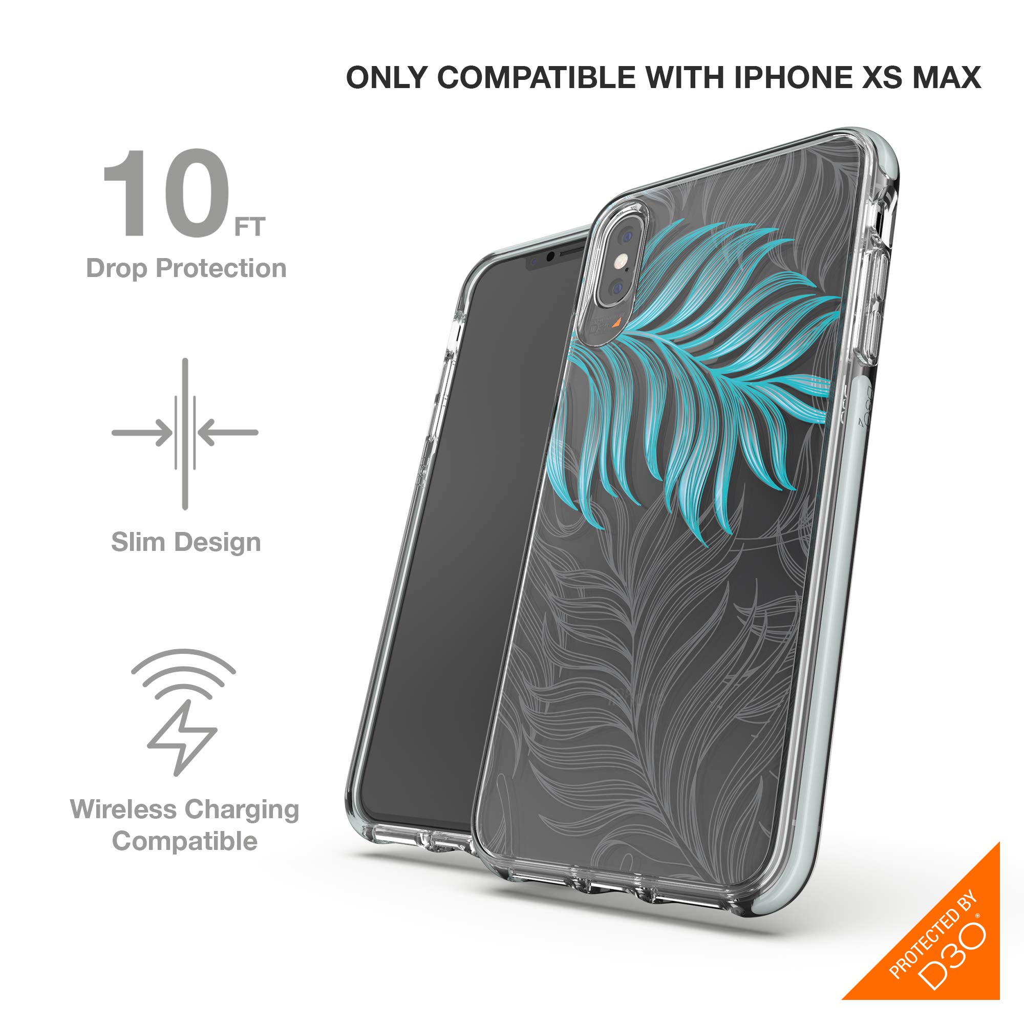 Amazon.co.jp: 【GEAR4】iPhoneXS Maxケース クリア 耐衝撃 英国発人気