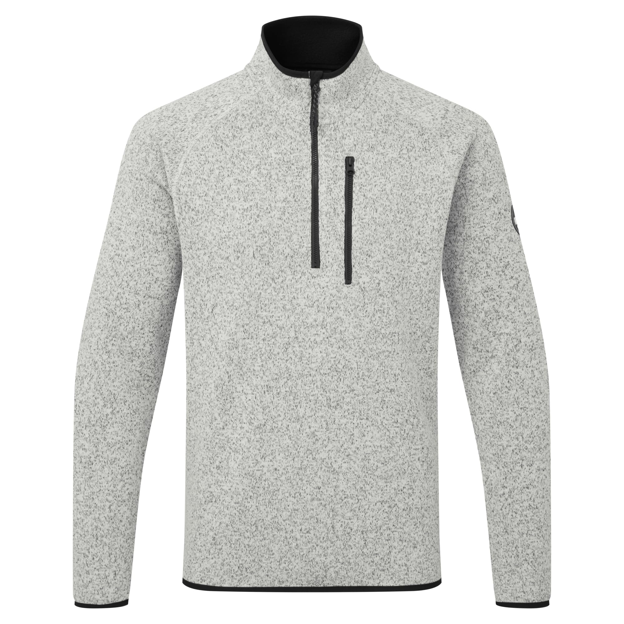 Gill Mens 1/4 Zip Knit Fleece Pullover/Top - Thermal, Lightweight & Breathable (Grey Marl, XXL)