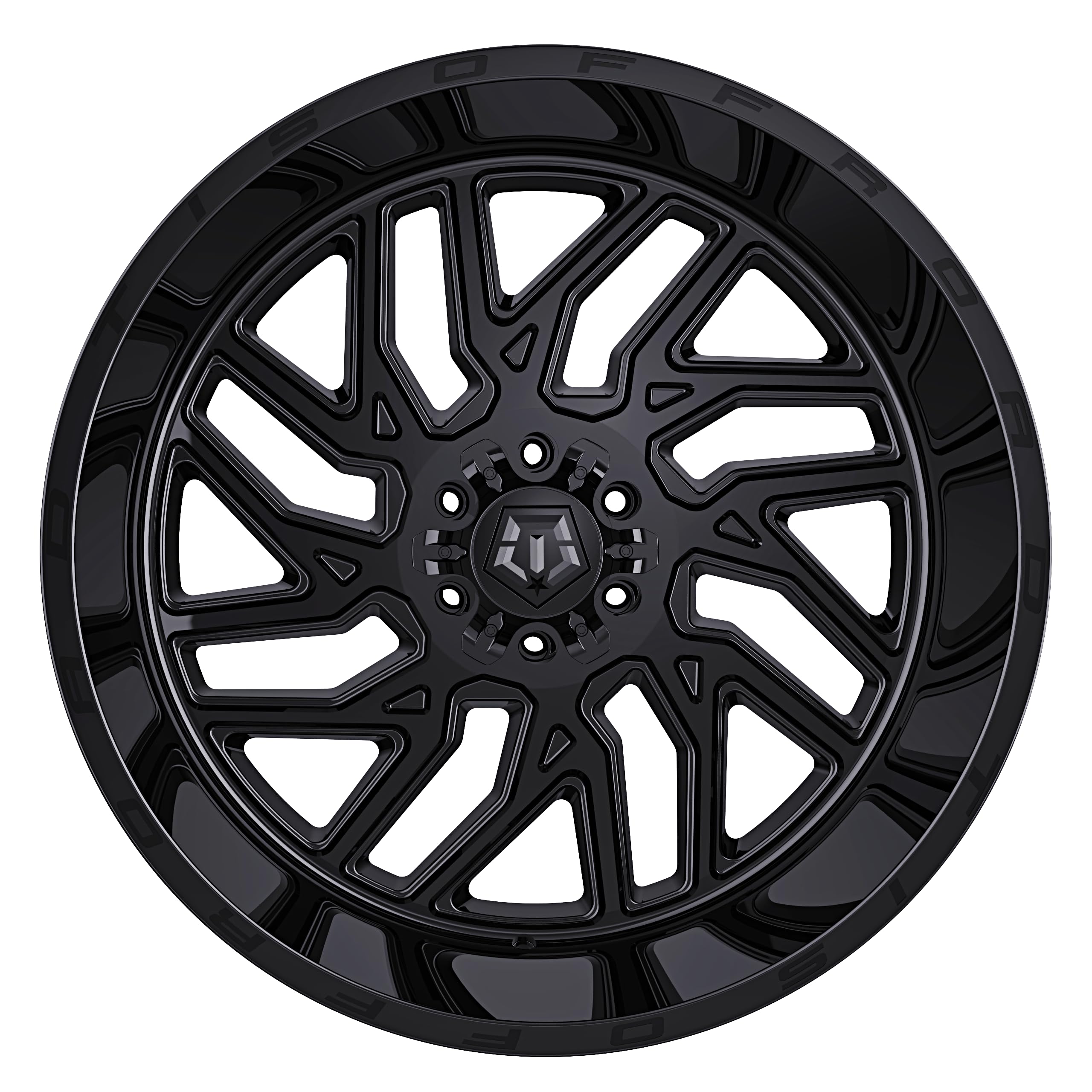 18x9 Gloss Black Wheel 6x135/6x5.50 Bolt Pattern 18mm Offset 544B-8906818 image 2