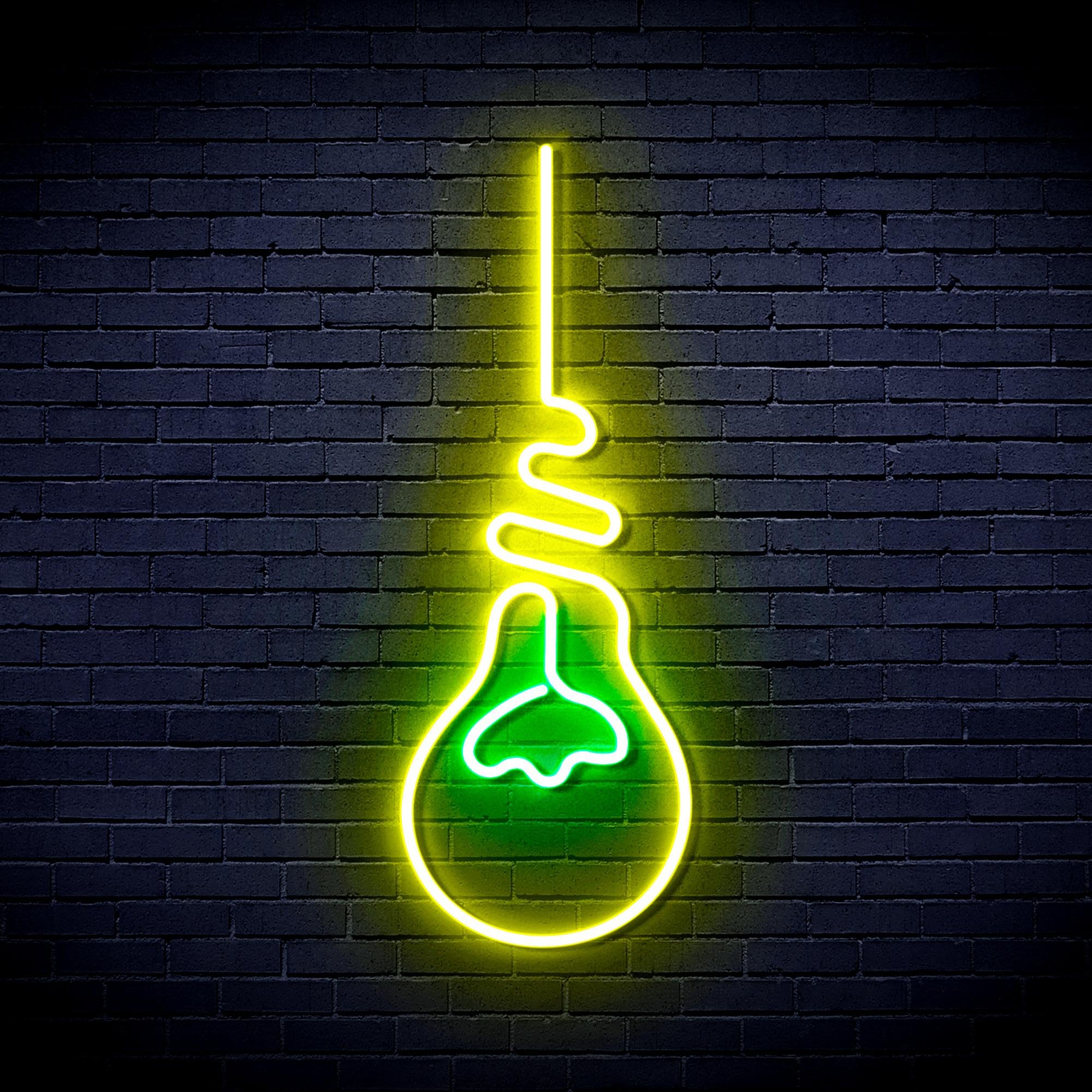 ADVPRO Light Bulb Flex Silicone LED Neon Sign - Green & Yellow - st16s42-fnu0064-gy โ image 1