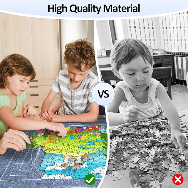 Foto 4 de 7 de VFANDV Tapete Puzzle, Fieltro Tapete Puzzle para 1000 1500 2000 3000 Piezas Puzzle Mat Roll Jigsaw Puzzle Pad