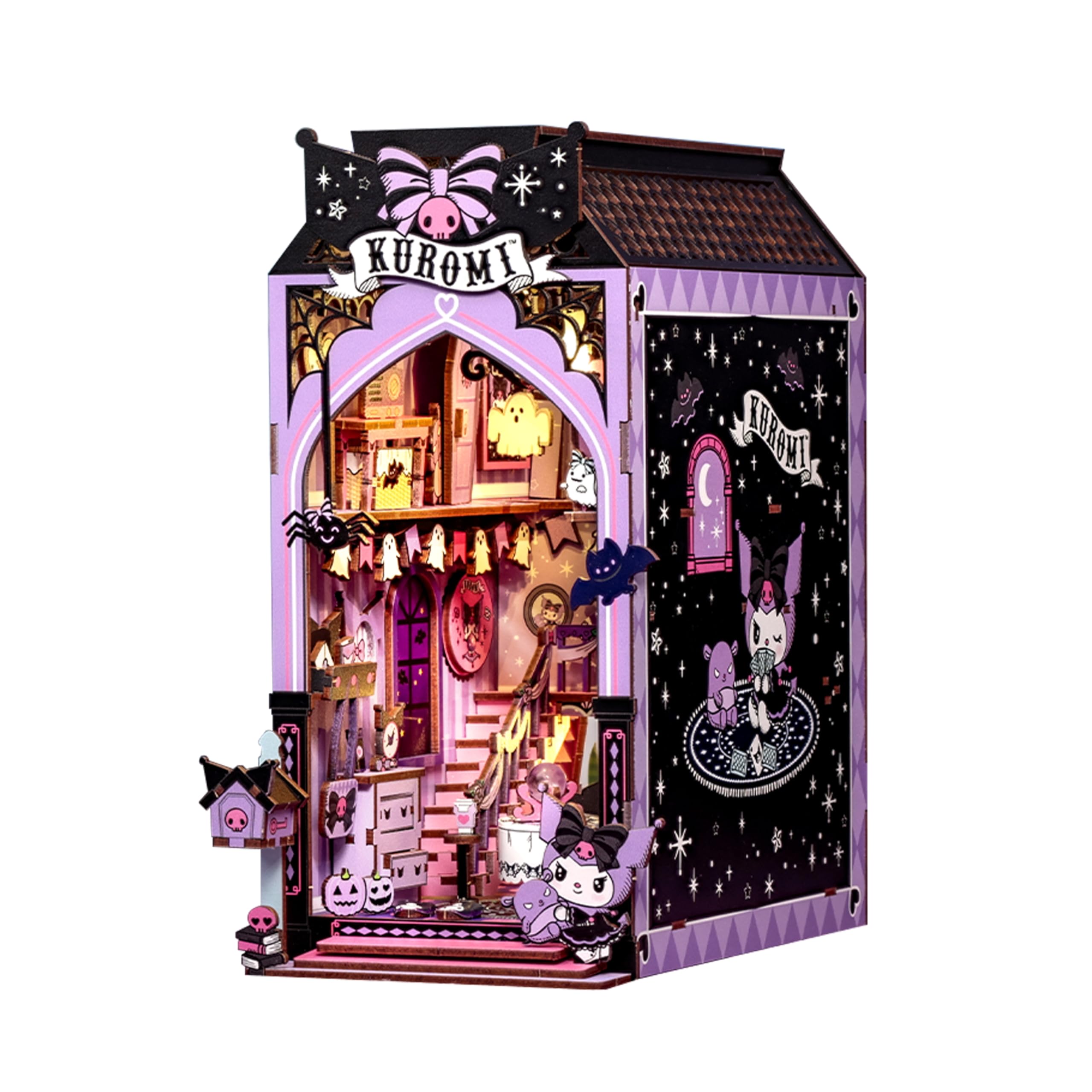 Amazon.com: Hands Craft Kuromi Spooky House DIY Book Nook Kit